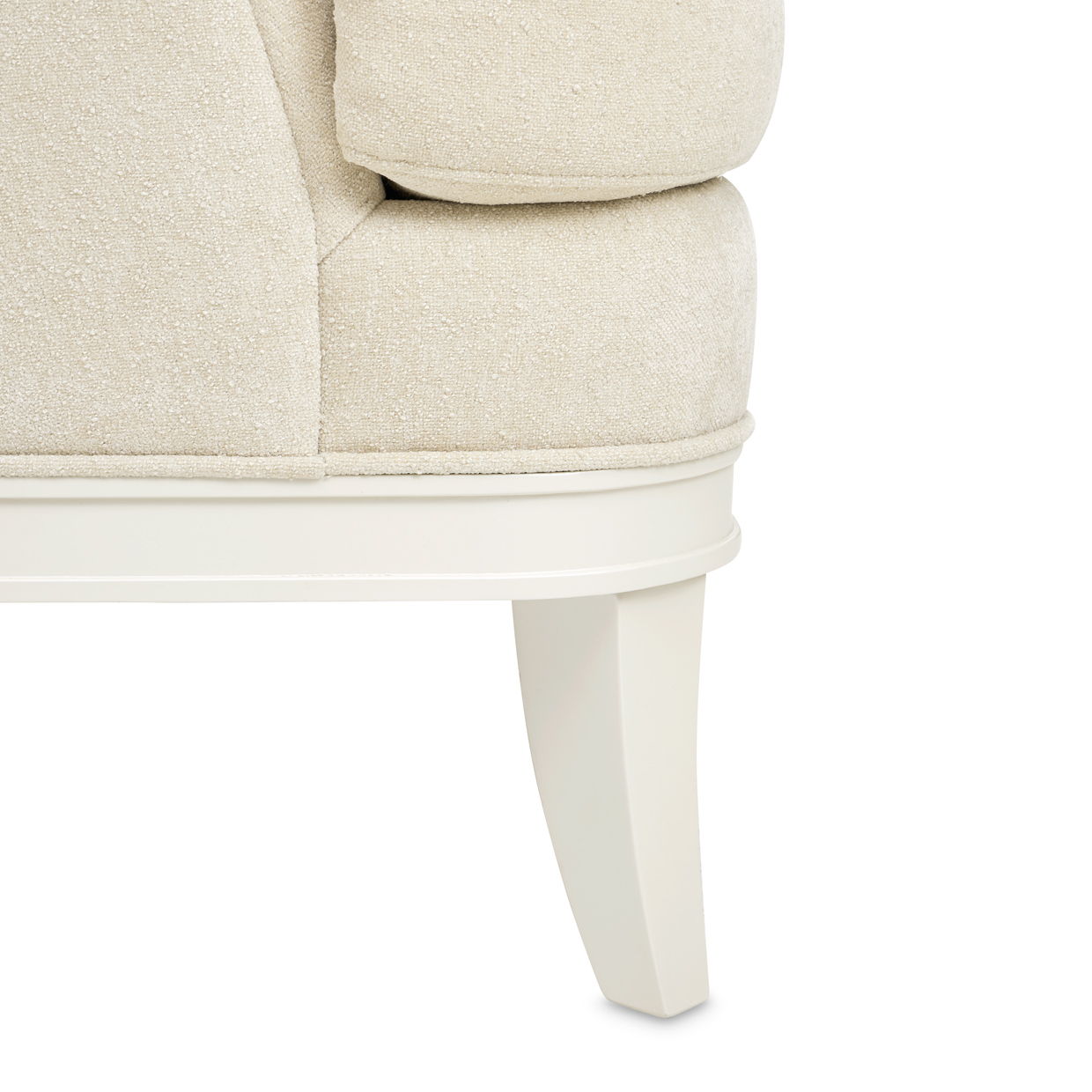 La Marisia - Chenille Loveseat - Tranquil / Creamy Pearl