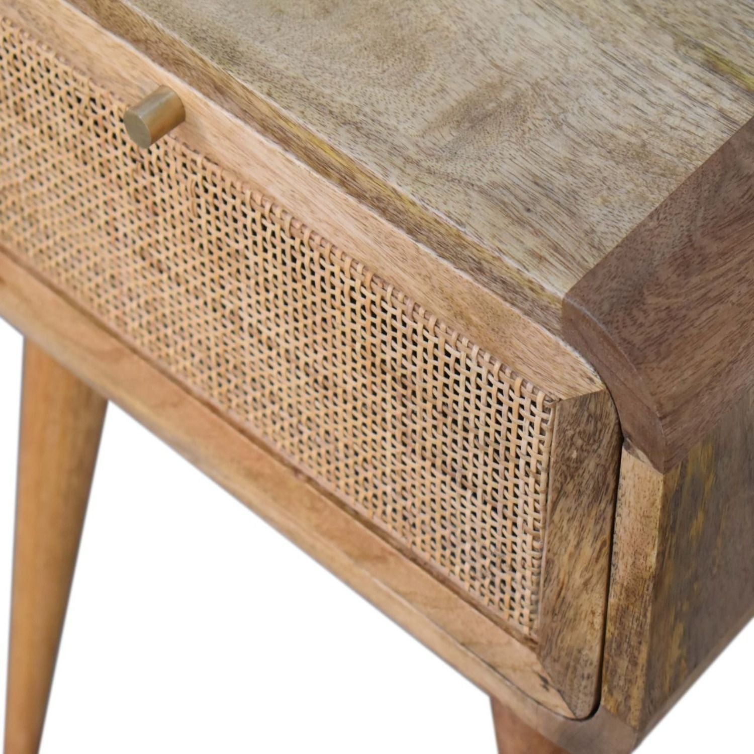 Mini Woven Nightstand - Oak - Best Buy Furniture