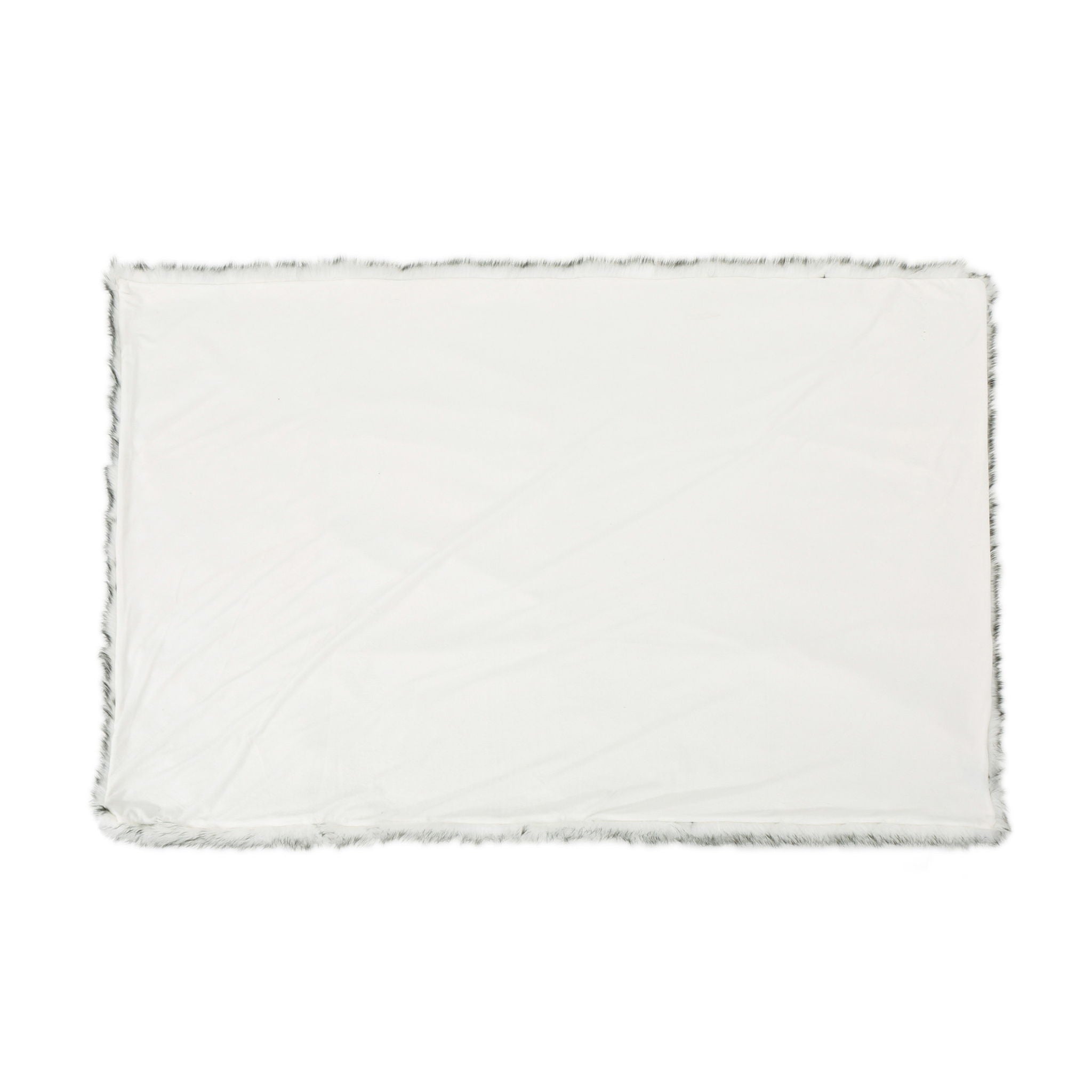 Luxury Throw Blanket With Streaks - Gray