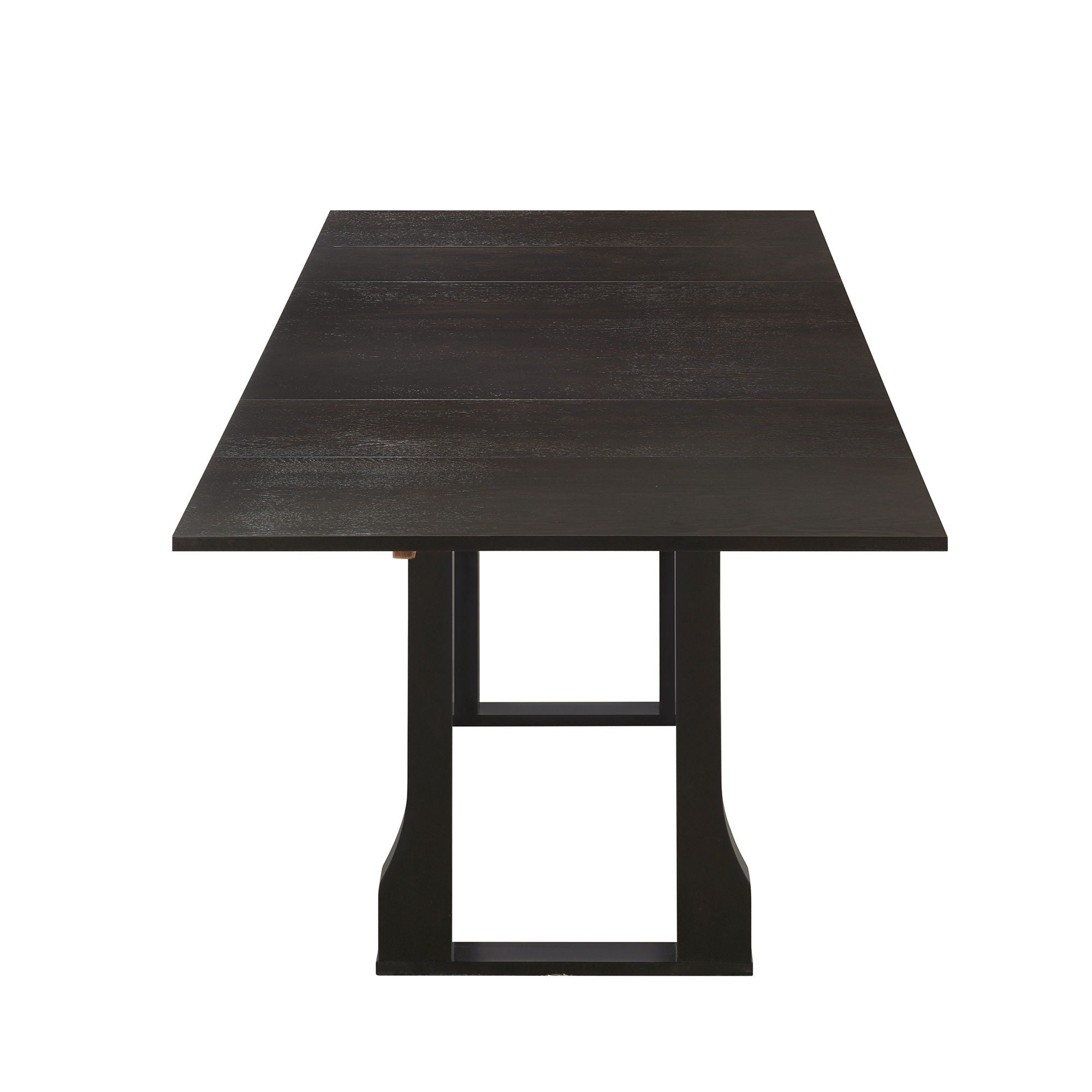 6 Piece Extendable Dining Table Set With 4 Wicker Back Upholstered Dining Chairs And Long Bench, 2 Removable Leaf