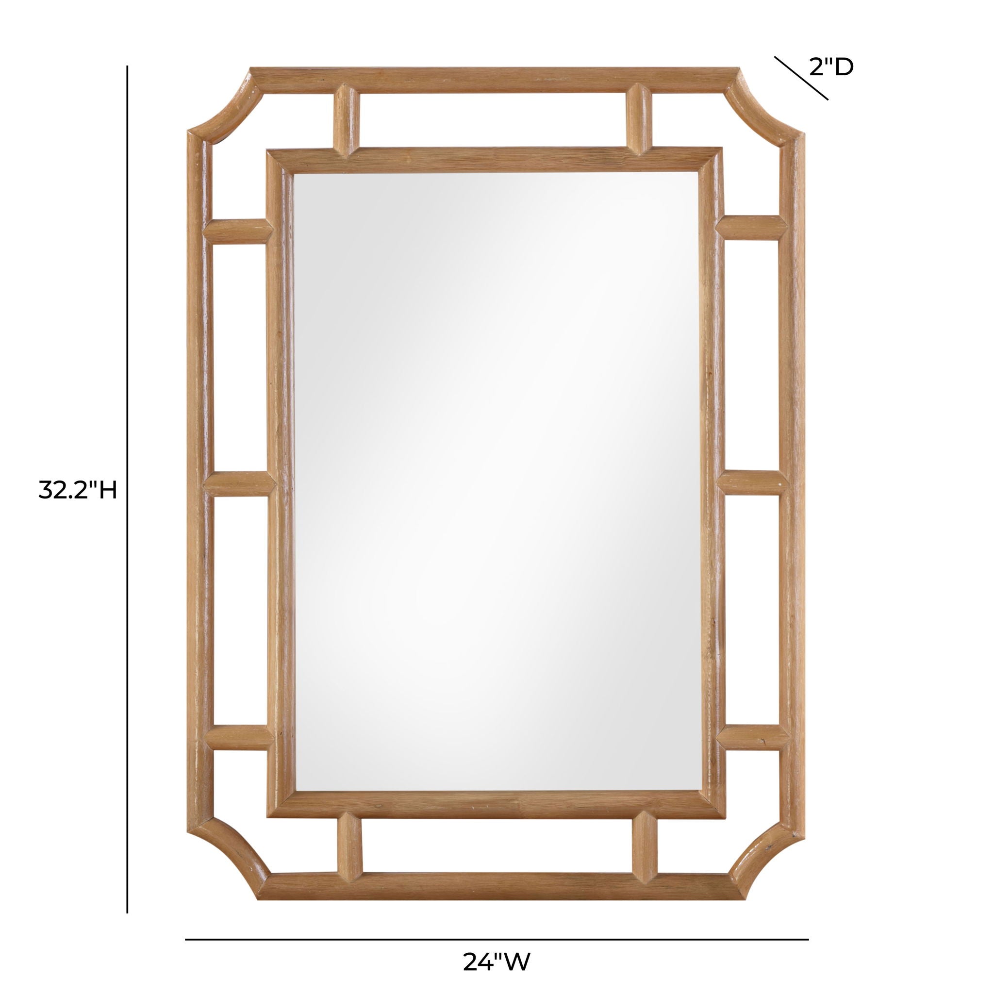 Cienna - Rattan Wall Mirror - Natural
