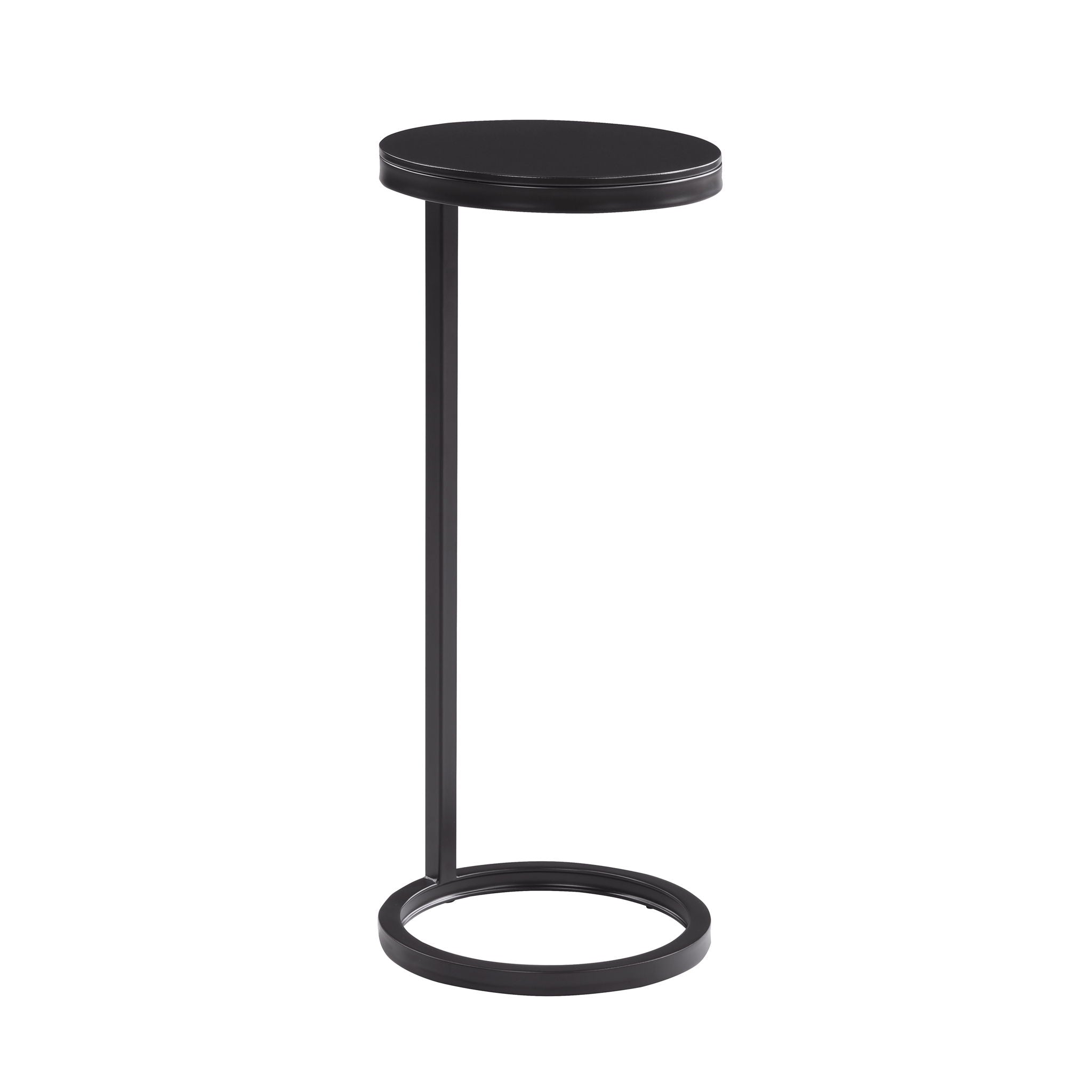 Yancey - Round Metal Accent Table - Antique Bronze