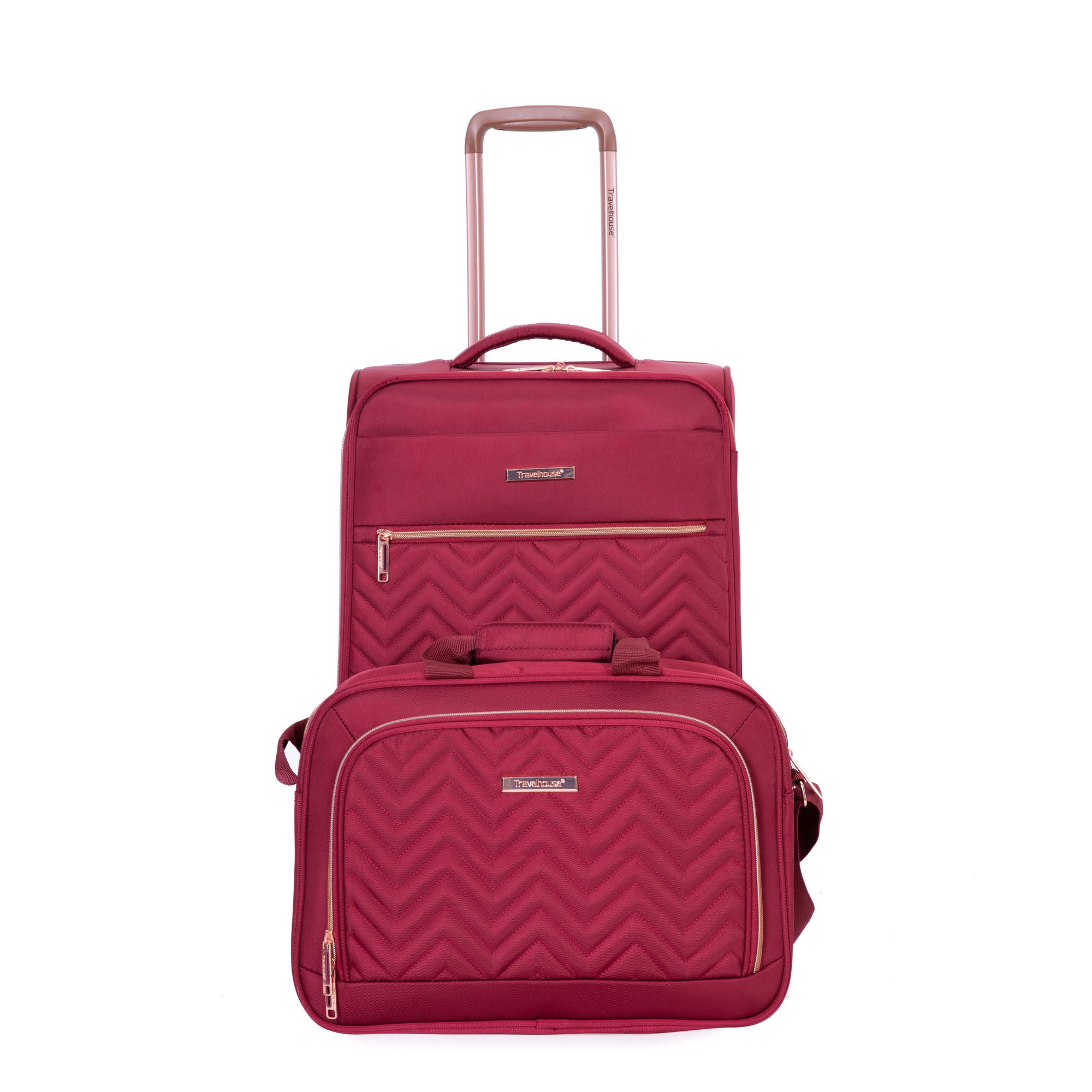 4 Piece Set, Softshell Suitcase Spinner Wheels Terylene Luggage Sets