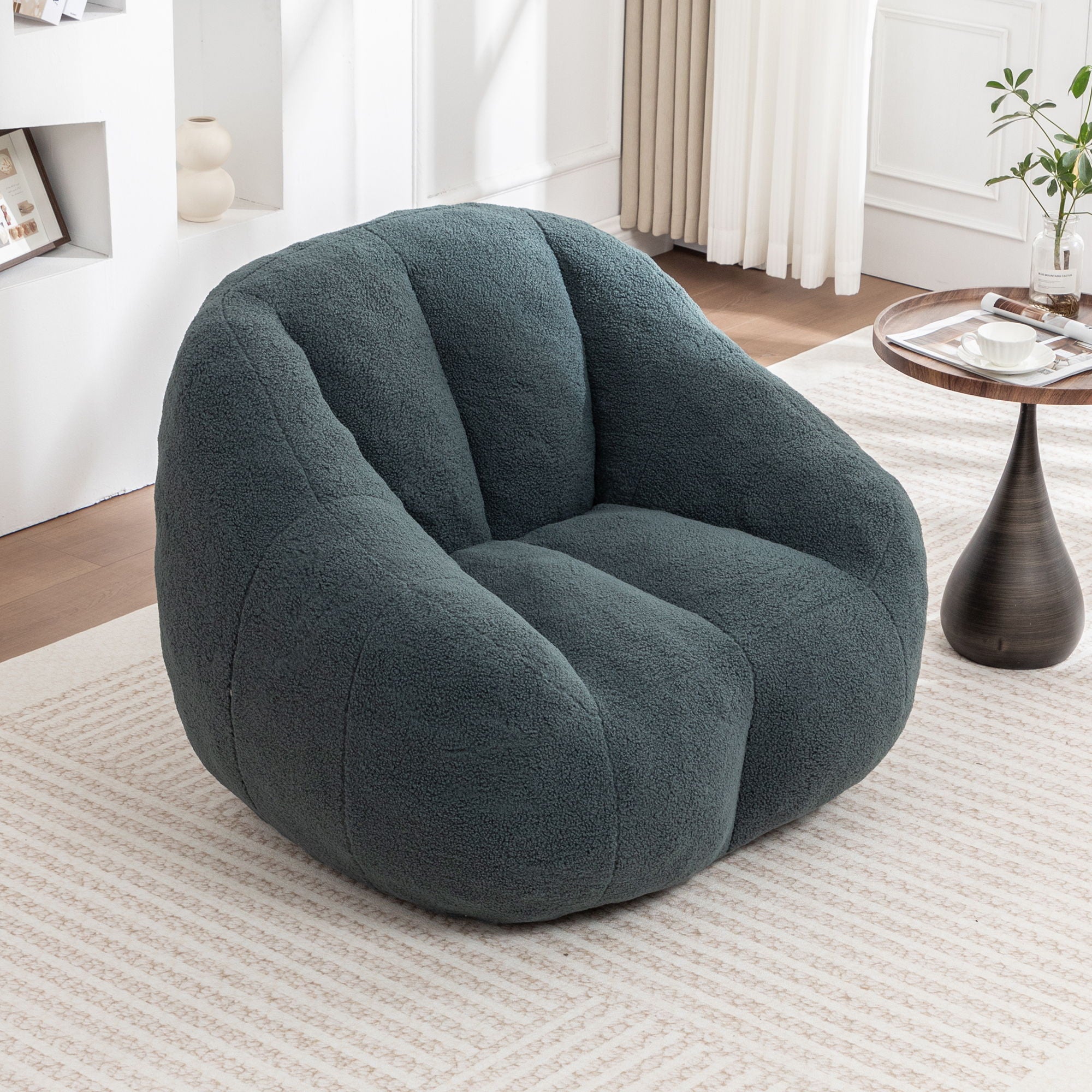 Comfy Bean Bag Chair With Memory Foam Filler, Tufted Soft - Best Buy Furniture