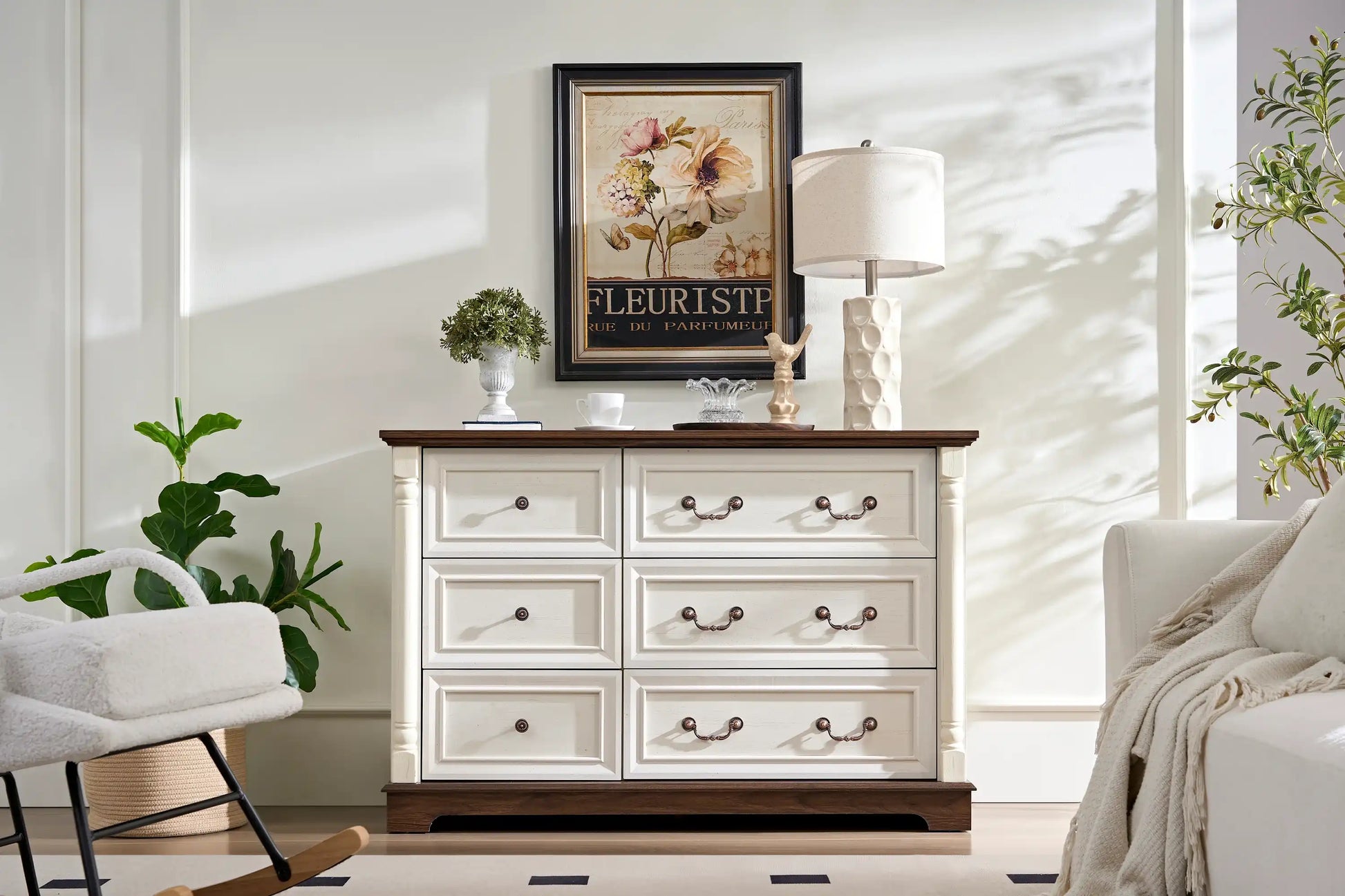 Ashridge Farmhouse 6 Drawer Dresser - Best Buy Furniture