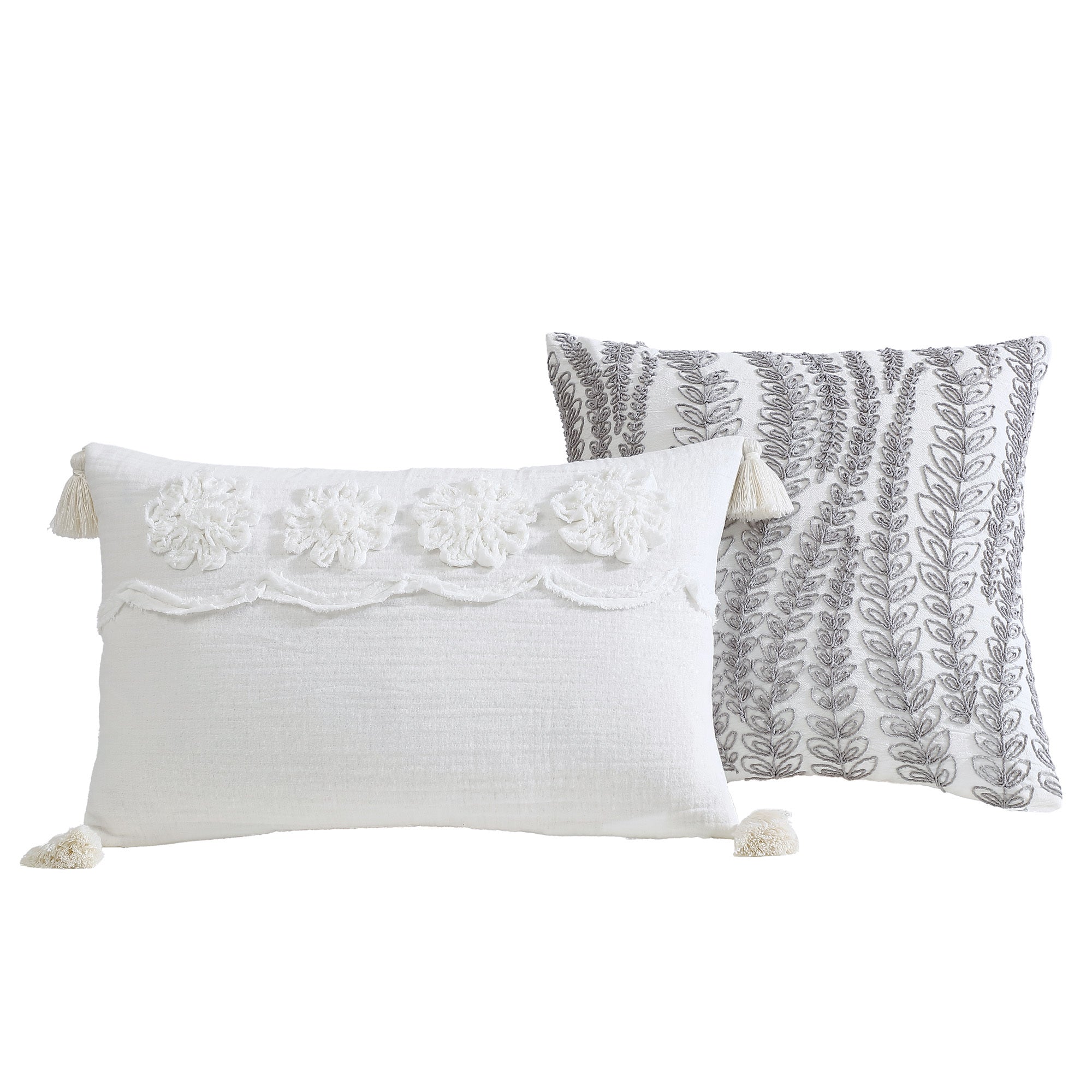 Tacey 5 Pc Textured Woven Jacquard Comforter Set