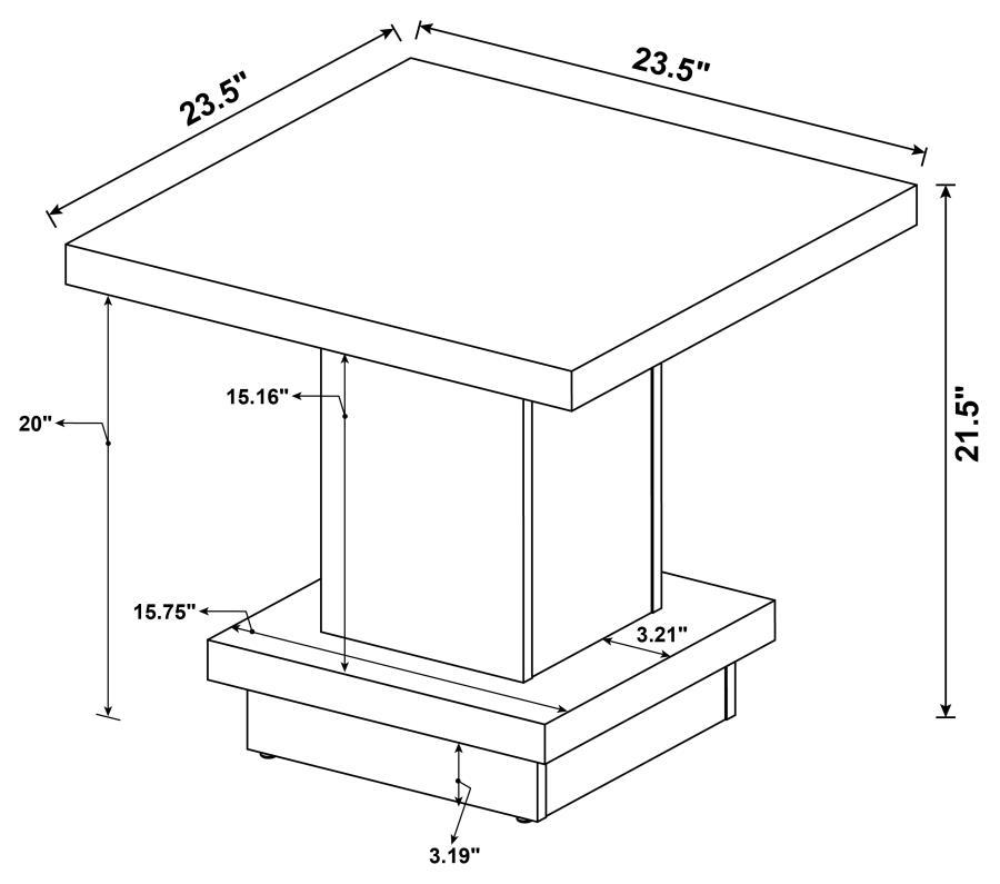 Reston - Engineered Wood Table - Best Buy Furniture