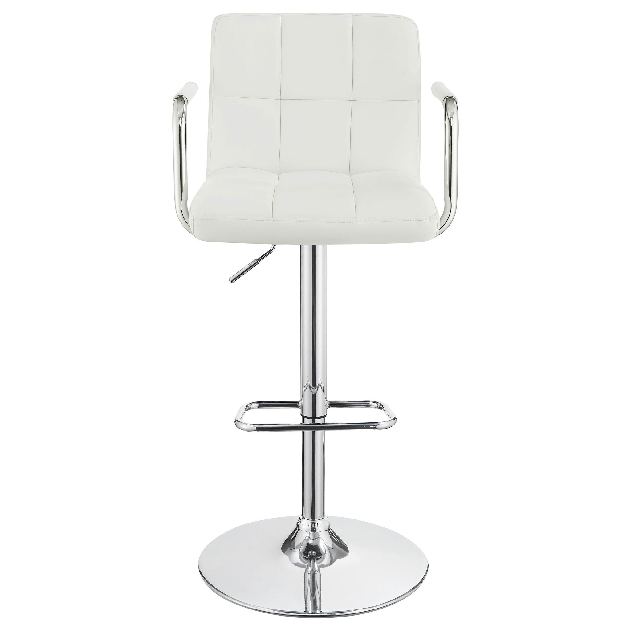 Letitia - Adjustable Height Bar Stool - White
