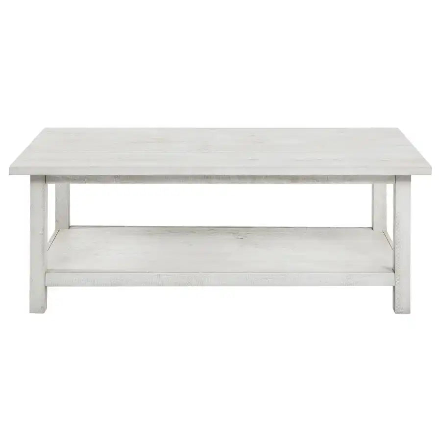 Payne - Wood Coffee Table with Shelf - Best Buy Furniture