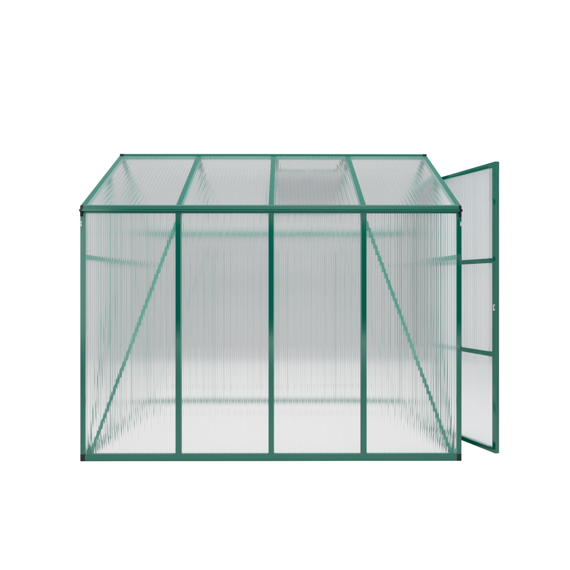 Polycarbonate Walk-In Greenhouse, Raised Base For Outdoor In All Season