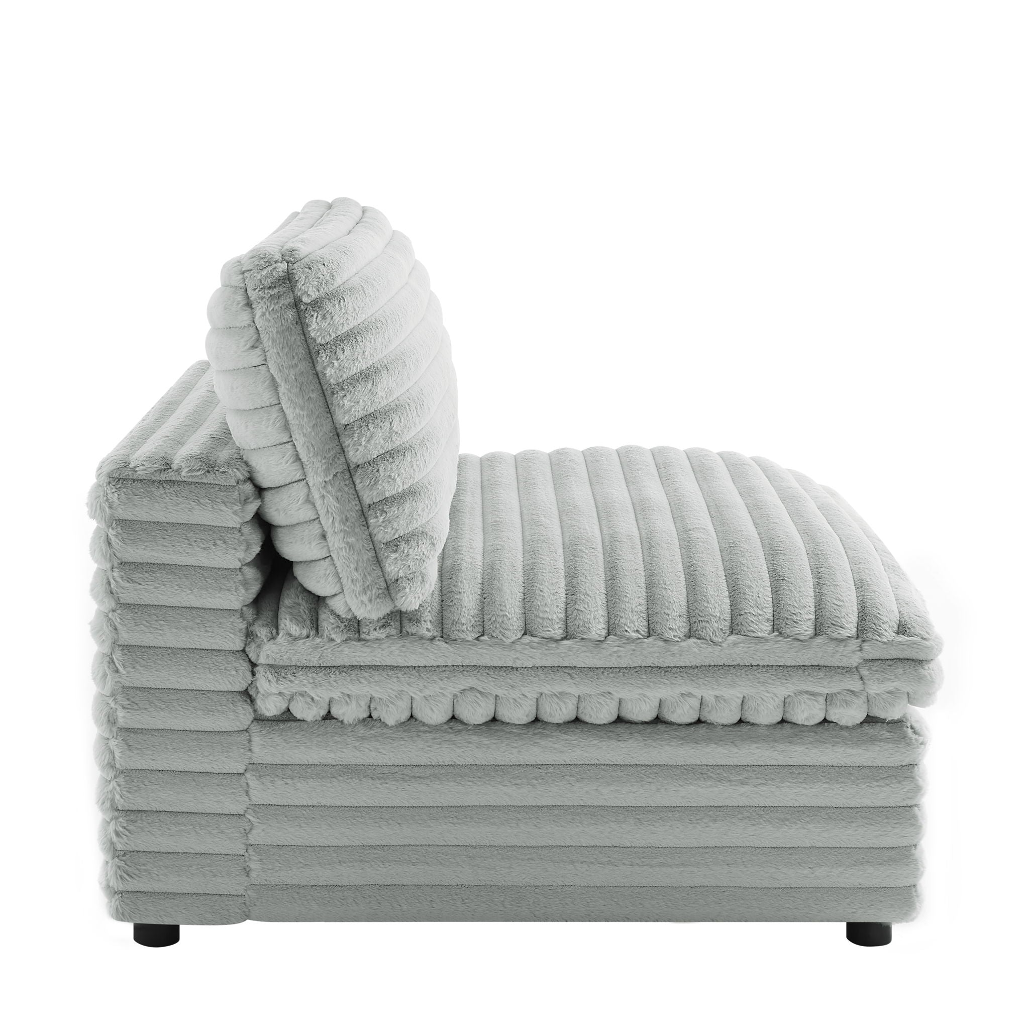 Jenny - rmless Slipper Chair - Gray