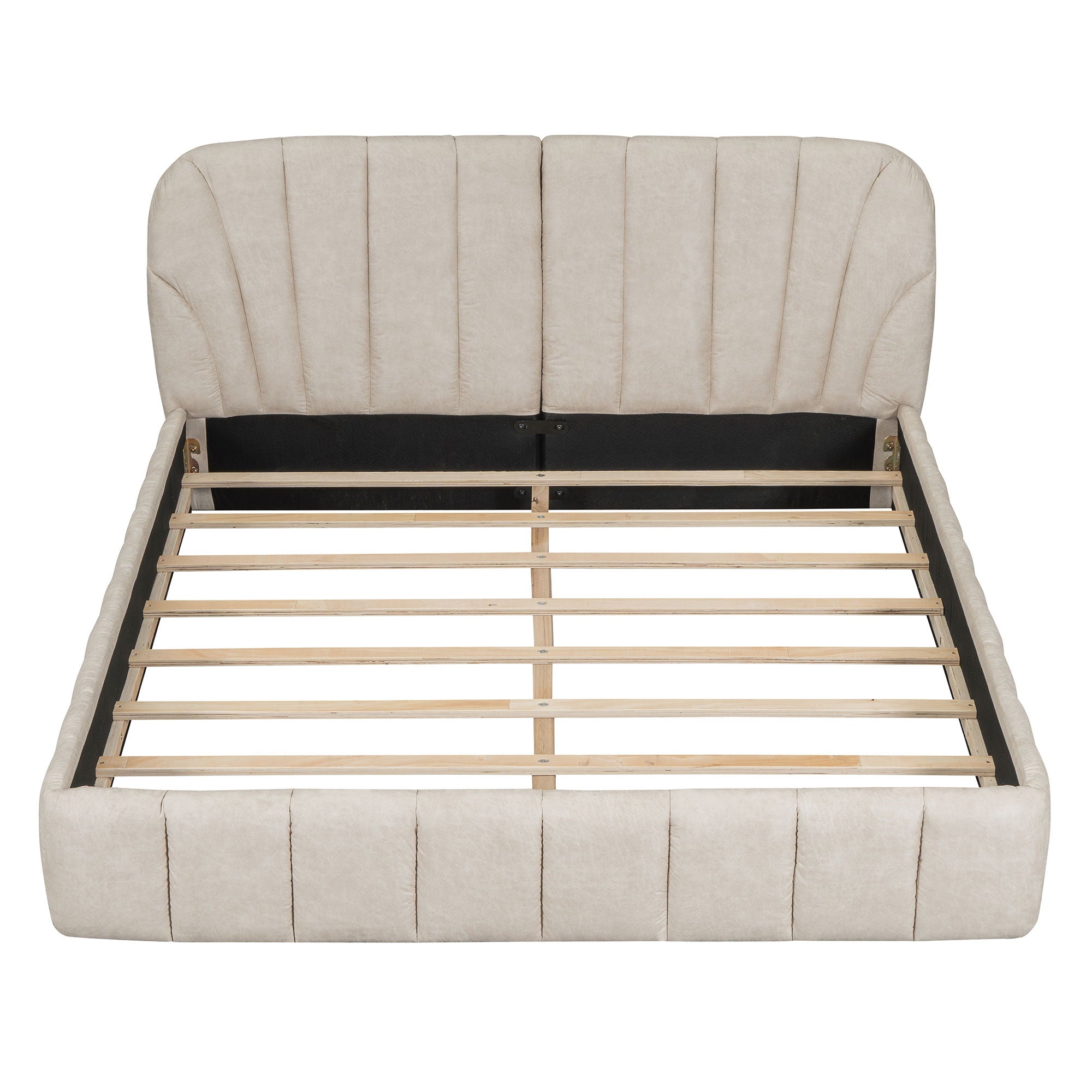 Elegant Design Upholstered Platform Bed