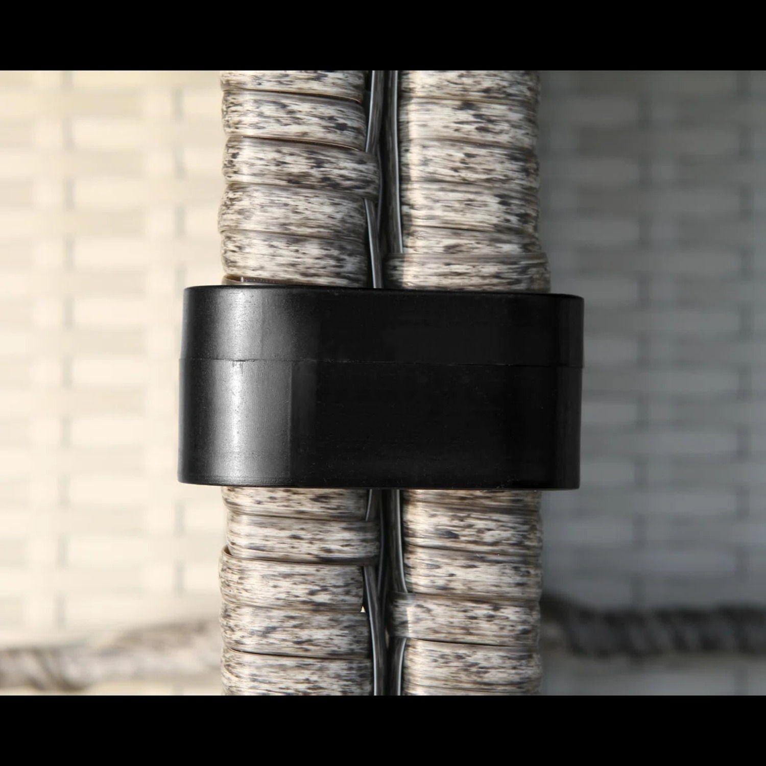 Outdoor Wicker Sectional With Weather Resistant Cushions And Table