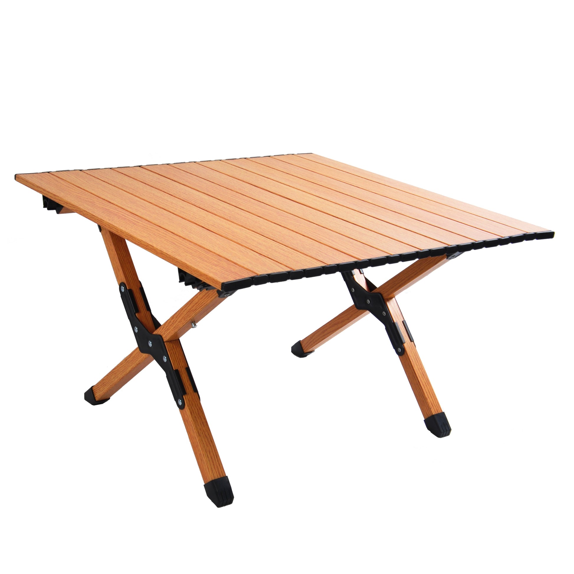 Portable picnic table, rollable aluminum alloy table top with folding solid X-shaped frame ZB1001MW - Best Buy Furniture