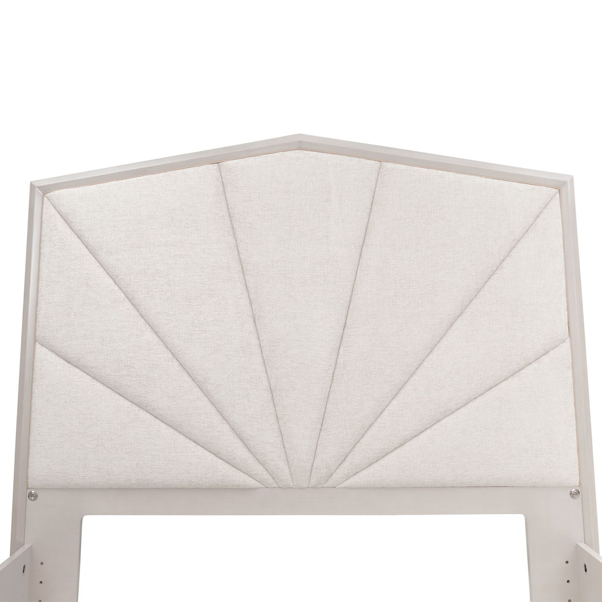 Fantosini - King Tufted Panel Bed - Silver Mist