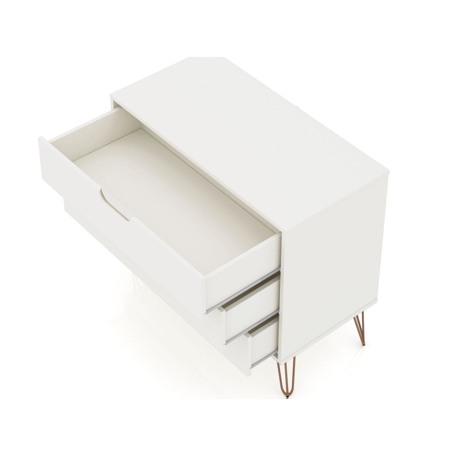Rockefeller - Dresser & 3 Drawer - Off White