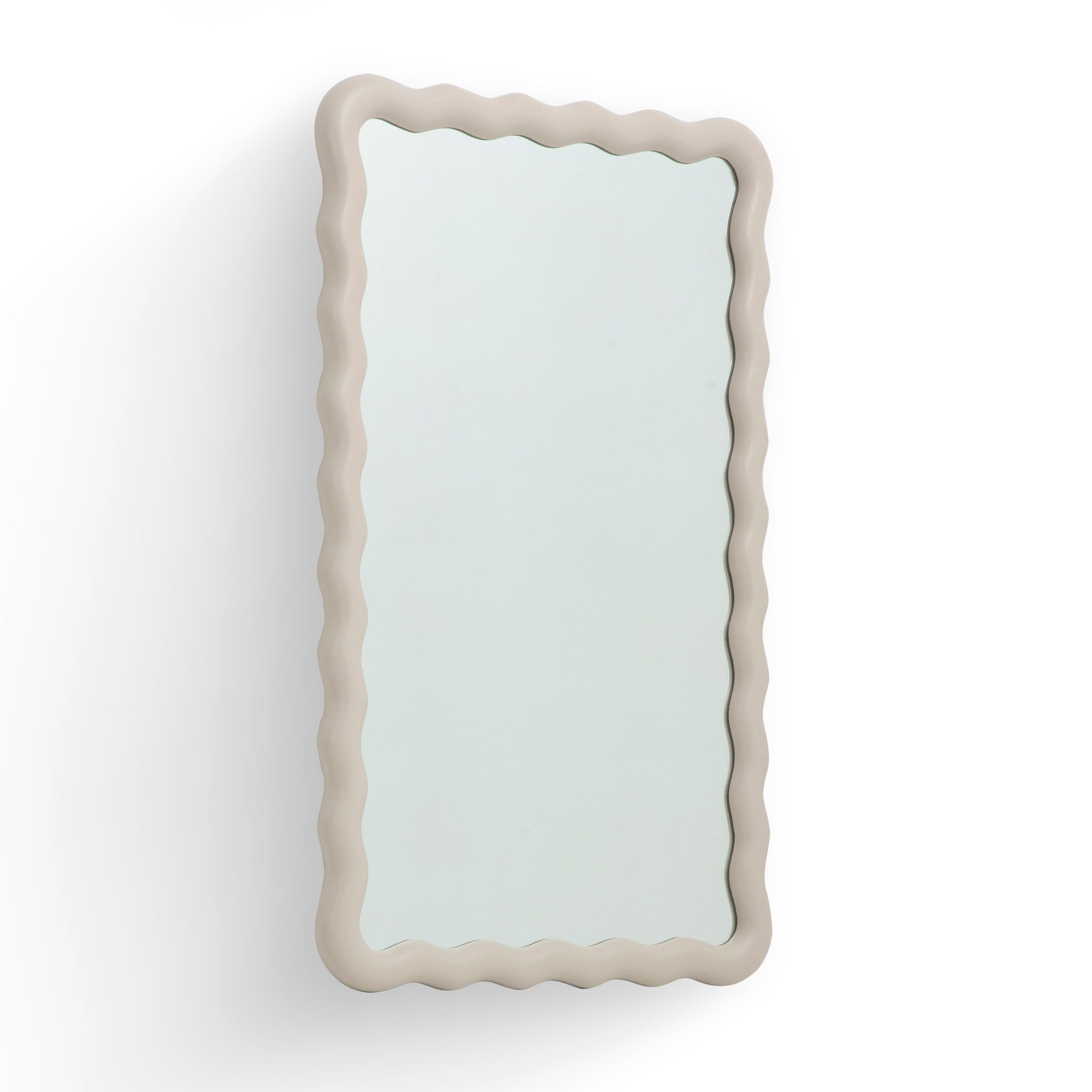 Faire - Squiggle Wall Mirror - Cream