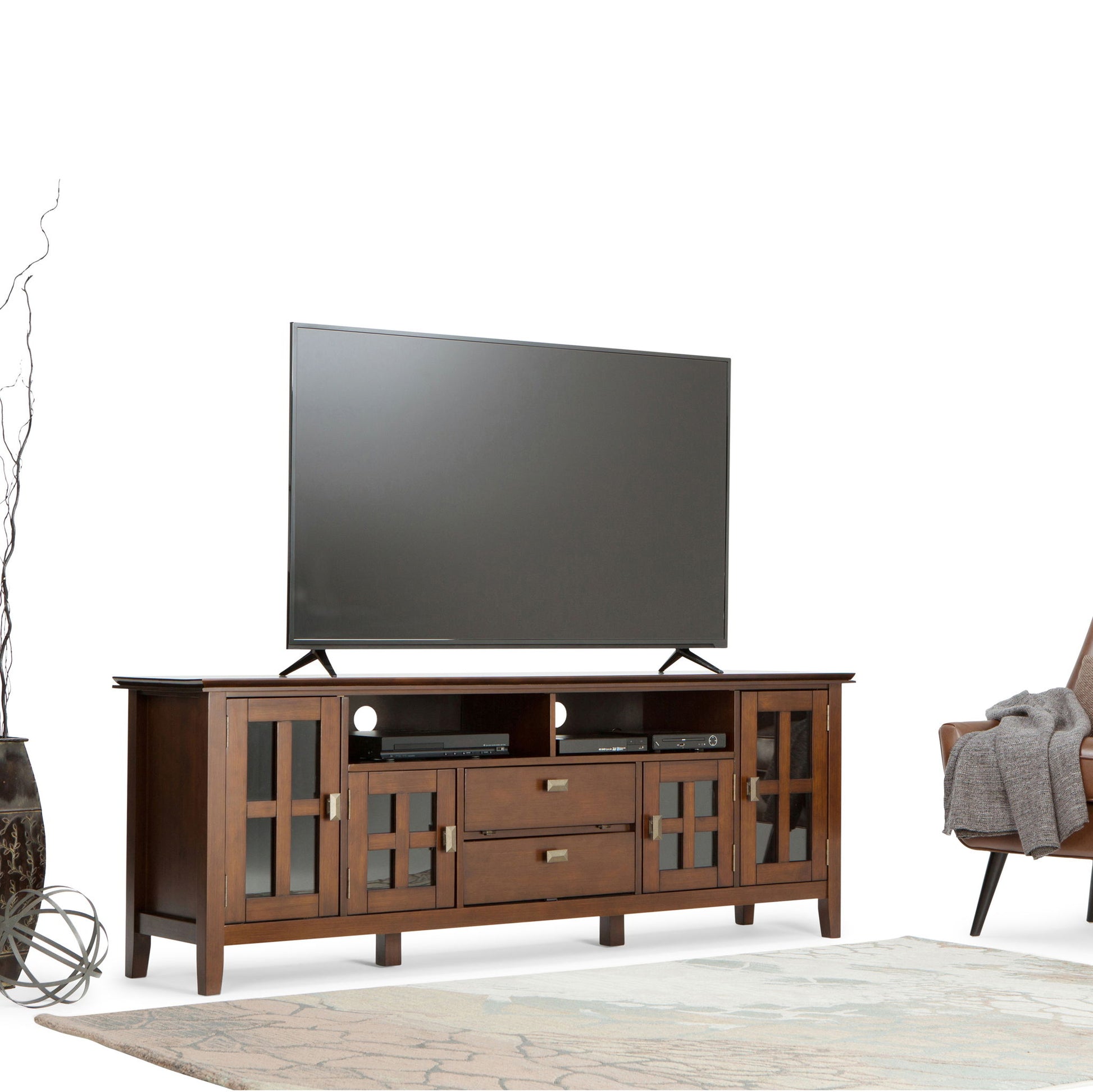 Artisan - TV Media Stand - Russet Brown - Best Buy Furniture