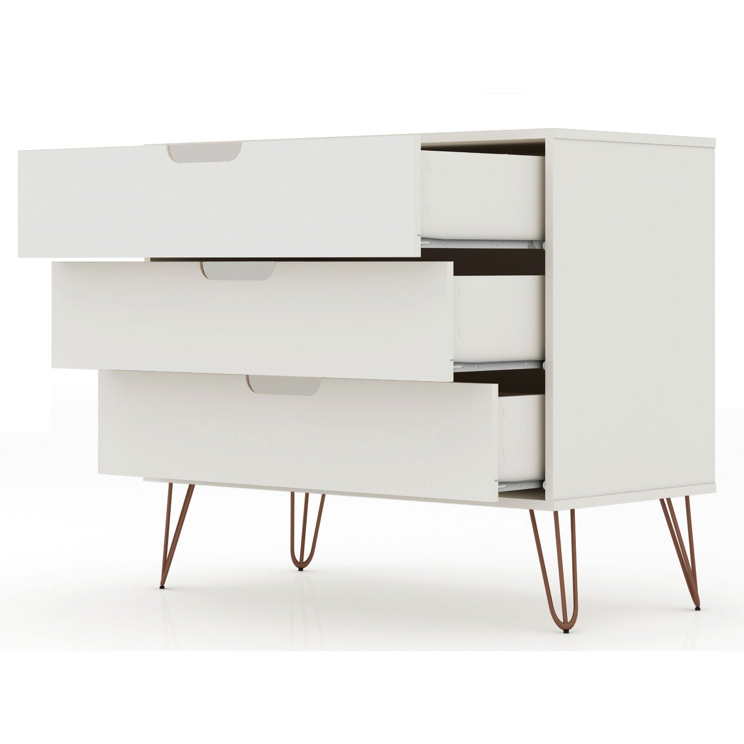 Rockefeller - Dresser & 3 Drawer - Off White