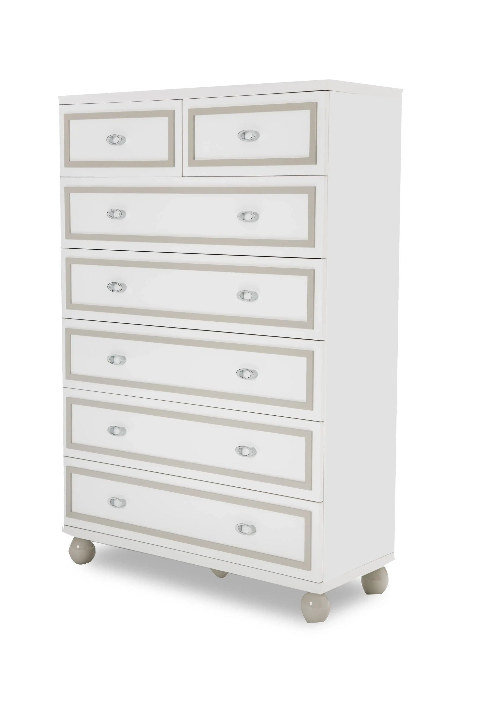 Sky Tower - 7-Drawer Chest - Cloud White - Best Buy Furniture