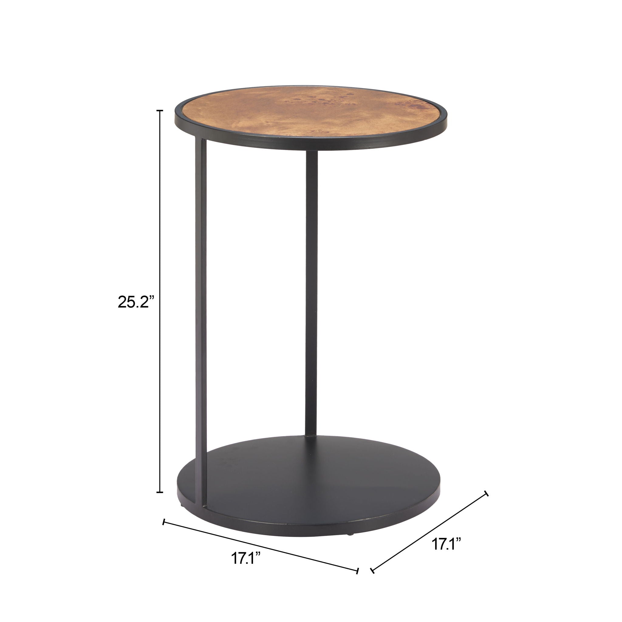 Nodo - Side Table - Brown & Black