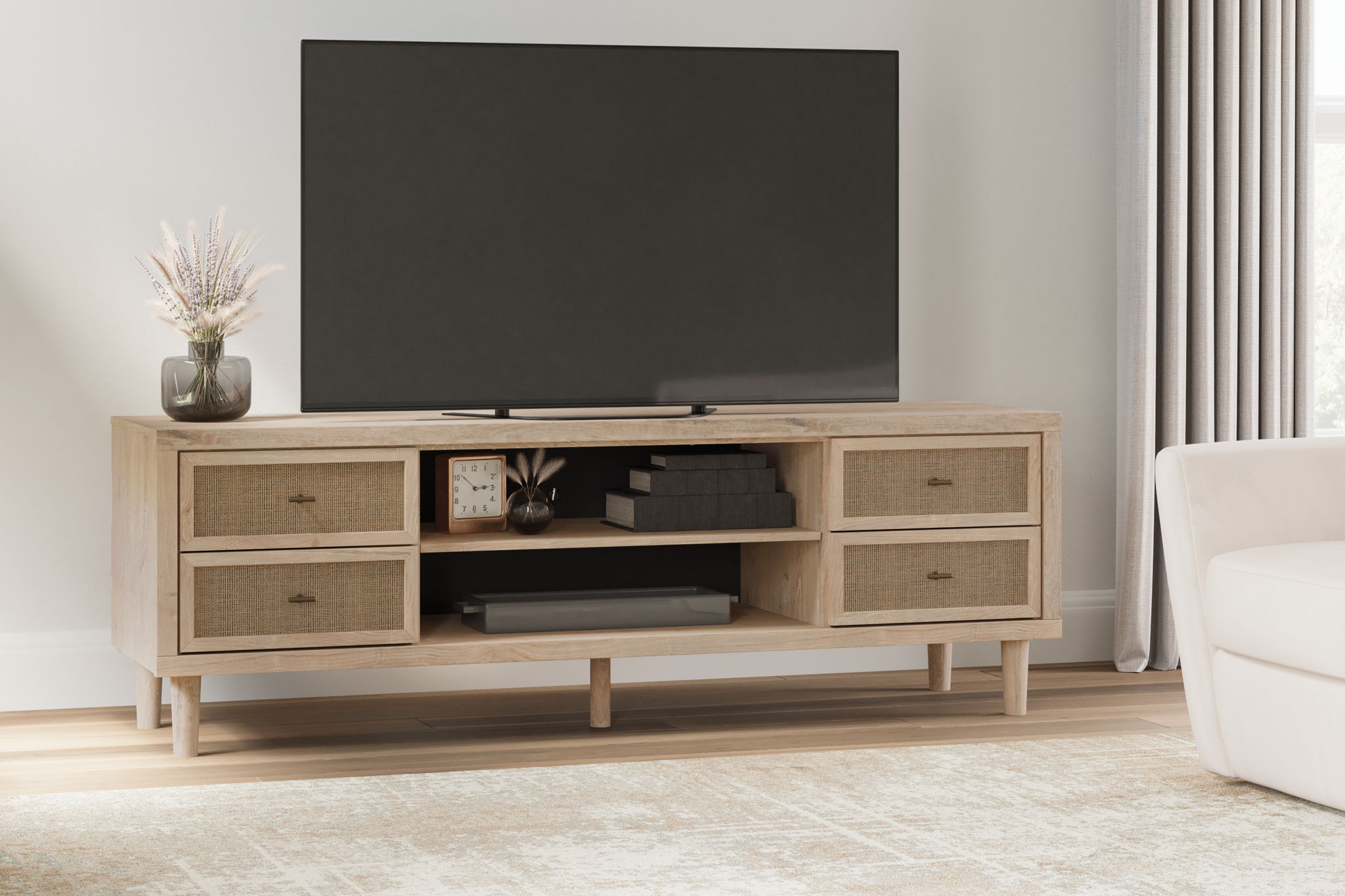 Cielden - Extra Large TV Stand - Two-tone