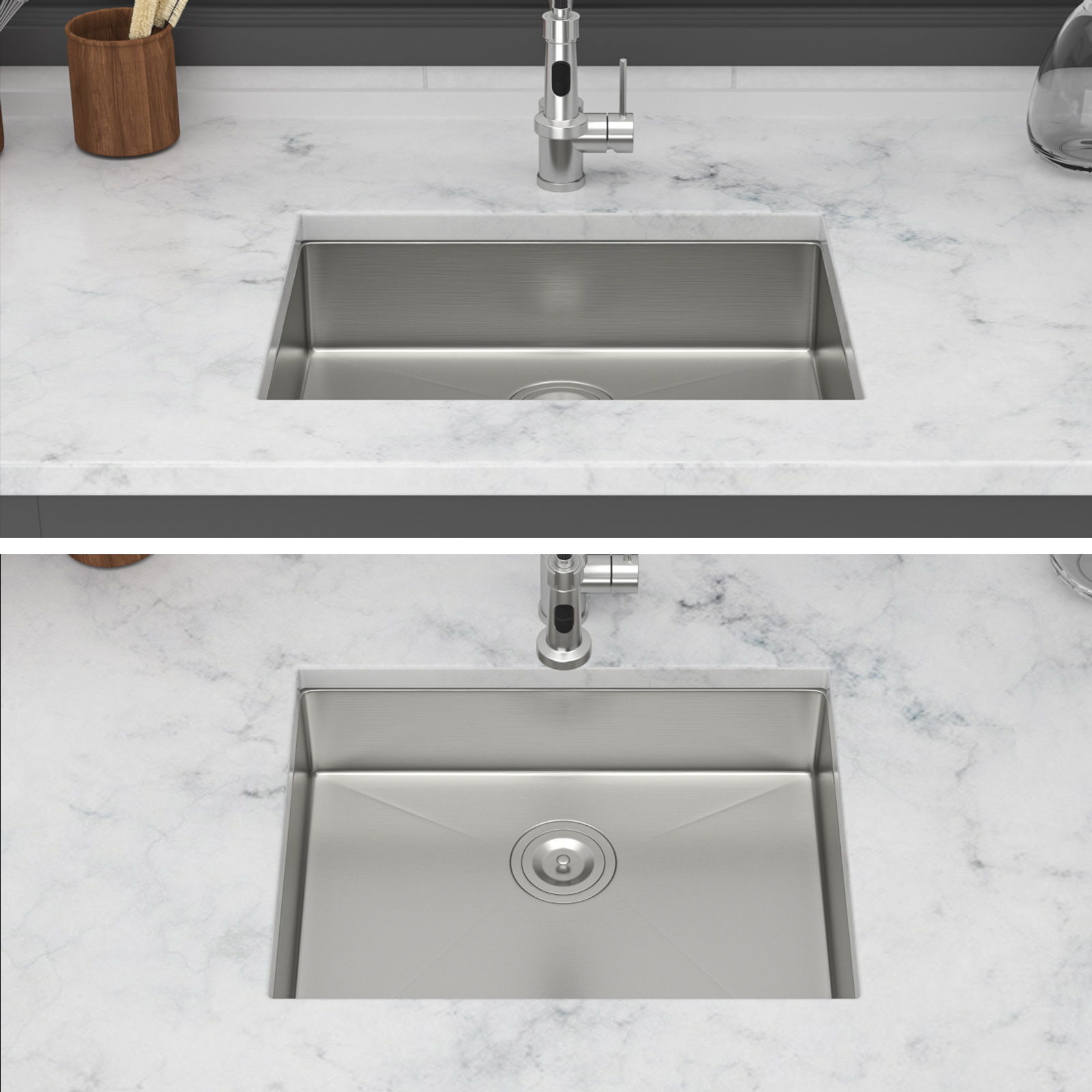 Undermount Sink, Low Depth Single Bowl