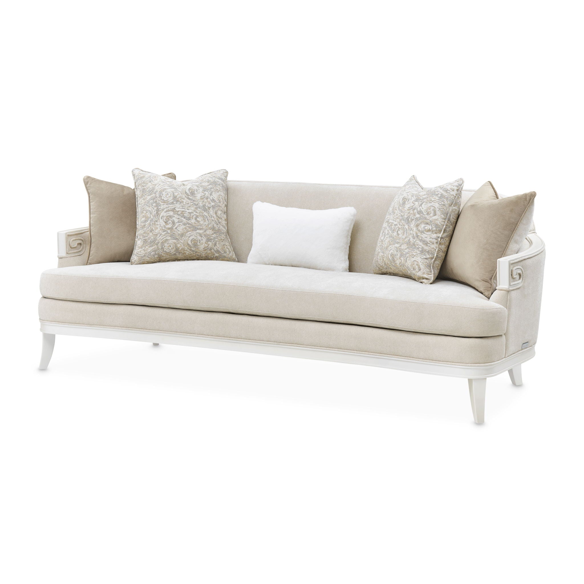 La Marisia - Chenille Sofa - Tranquil / Creamy Pearl
