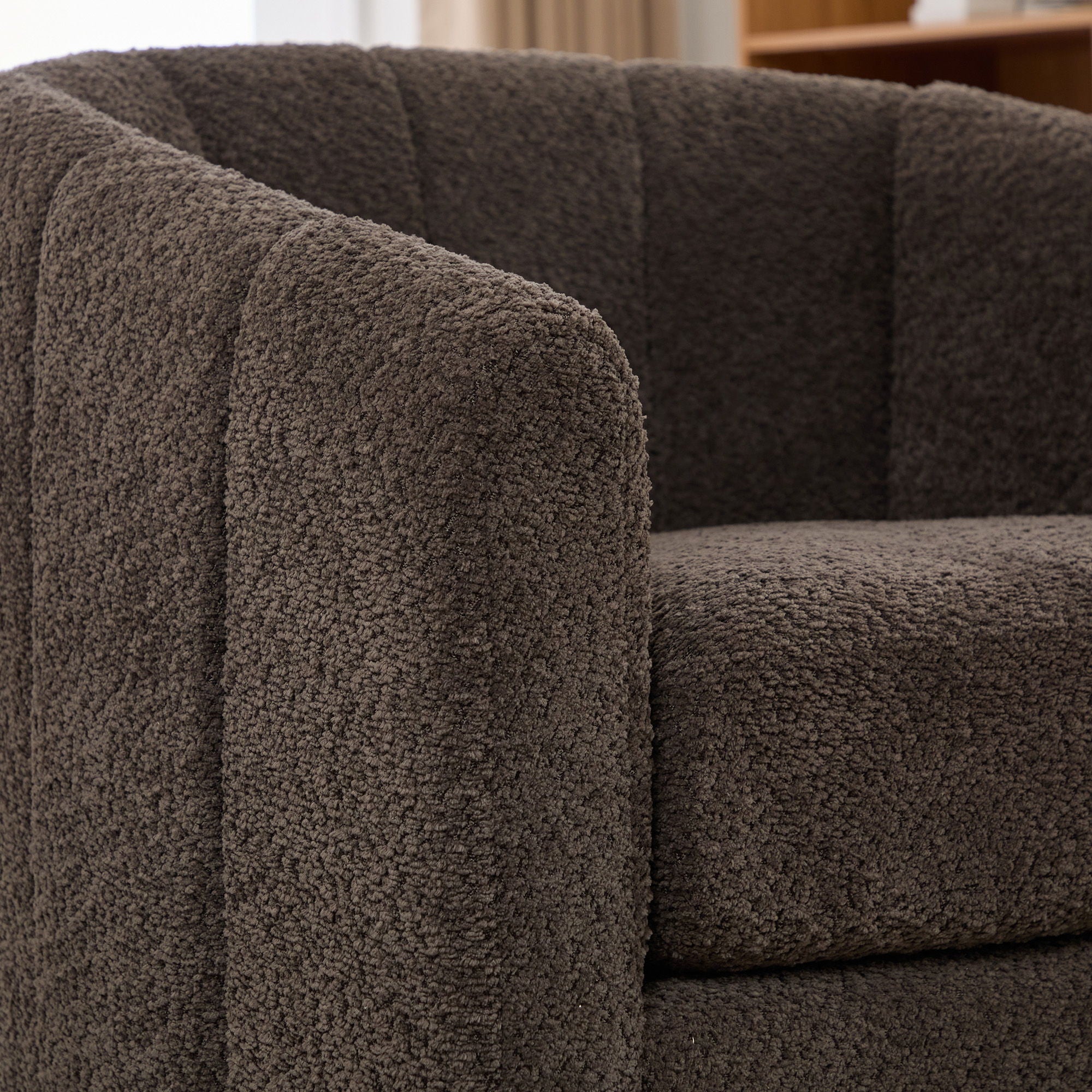 360° Swivel Upholstered Barrel Chair