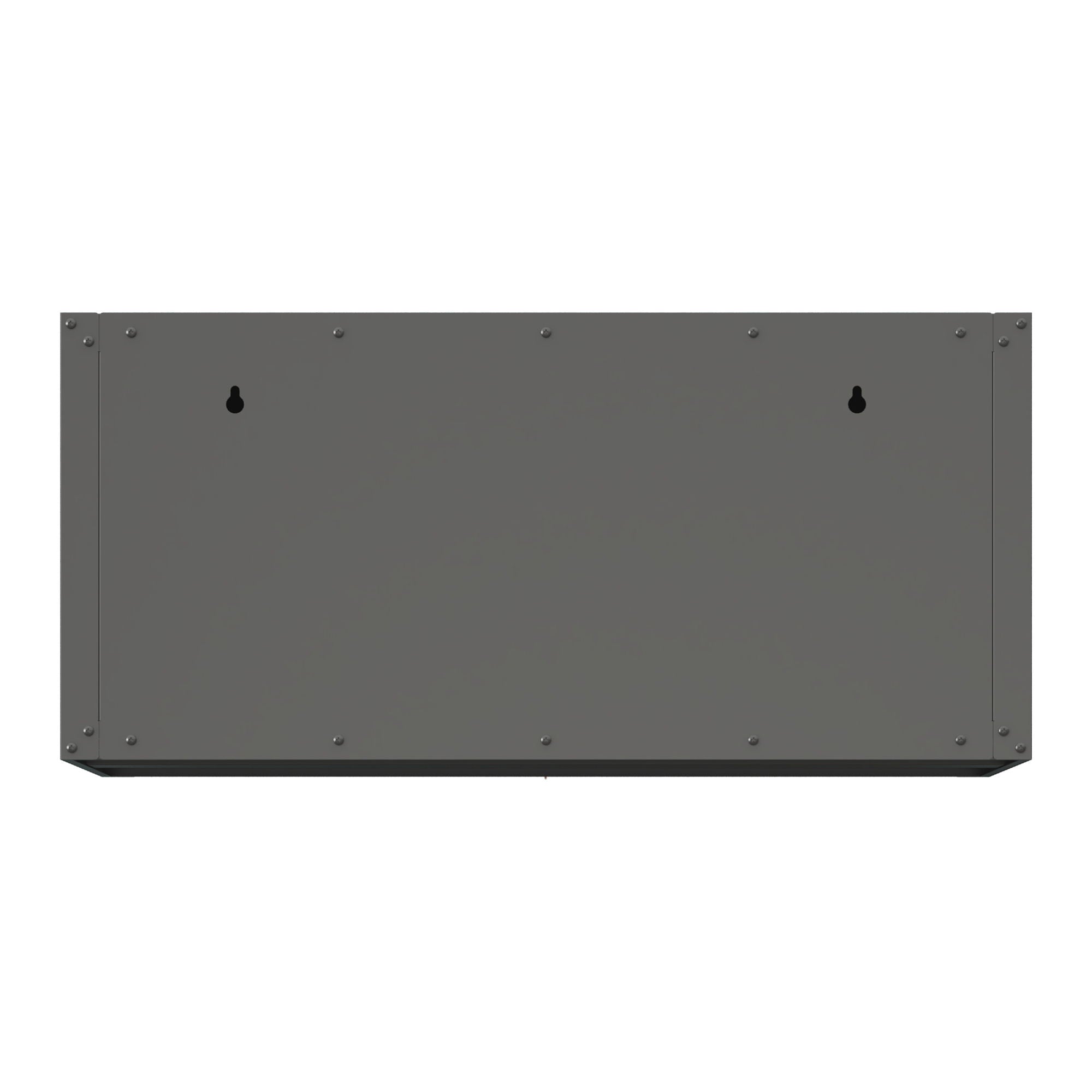 Heavy Duty, Metal Wall Mounted Tool Storage Cabinet Steel Metal Garage Storage Cabinet - Black / Gray