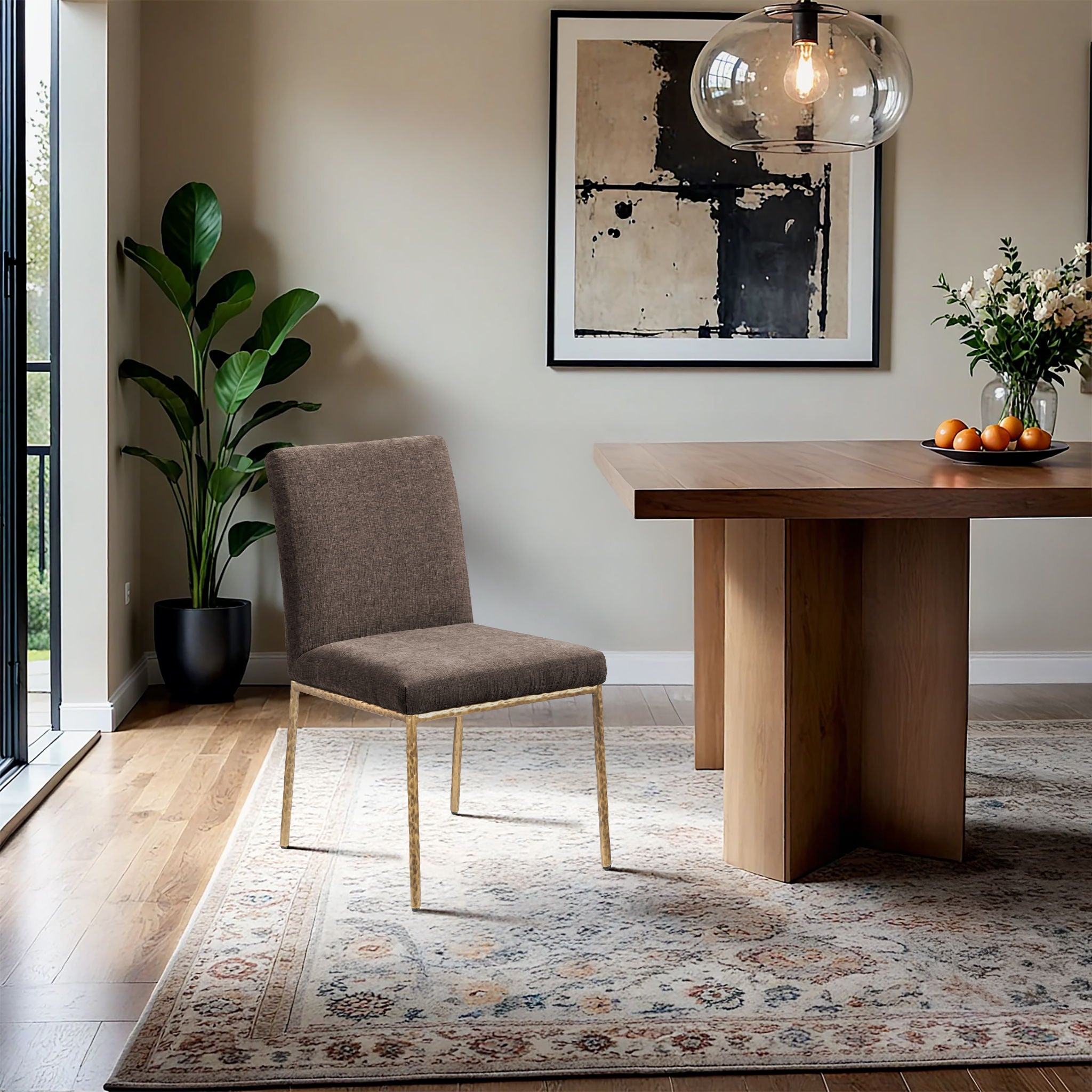 Reeves - Dining Side Chair (Set of 2) - Gold Base