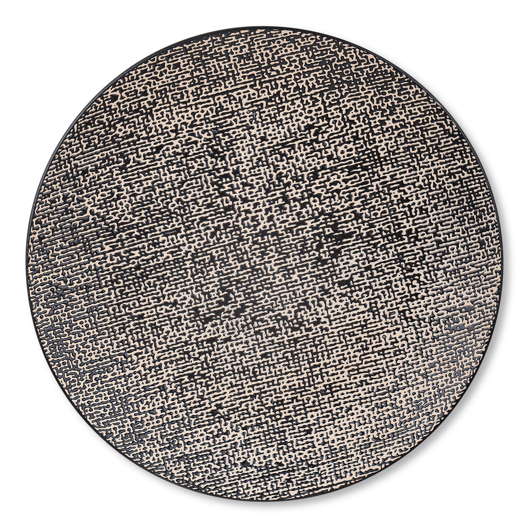 Sophie Stoneware Dinner Plate - Brown And Black