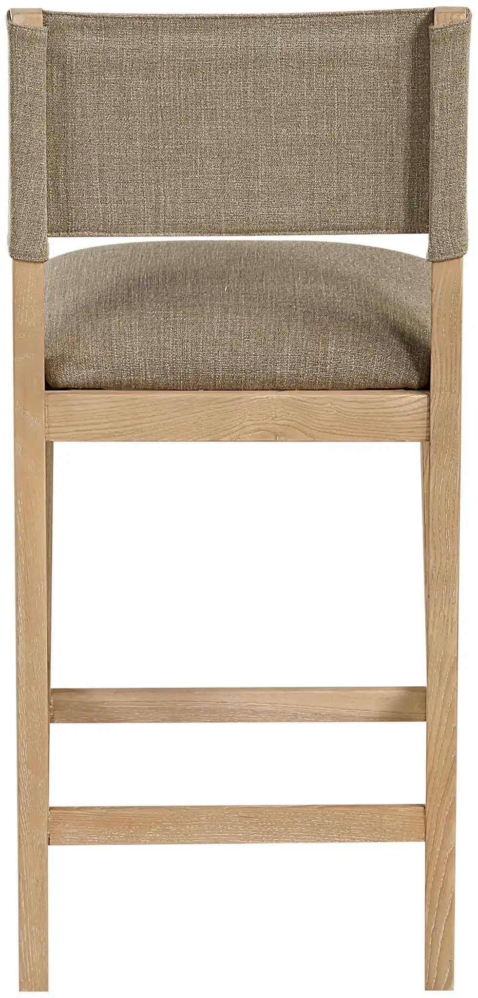 Avon - Linen Textured Performance Fabric Upholstered Counter Stool