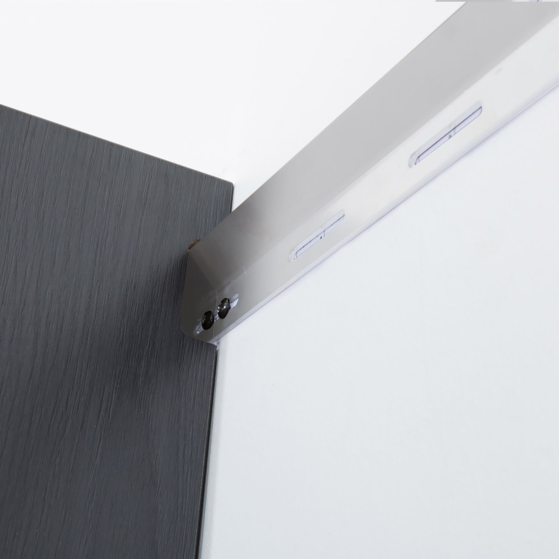 Astro Series - Metal Wall Mounted Base Drawer Storage Cabinet With Soft Closing Features - Metallic Gray - Best Buy Furniture