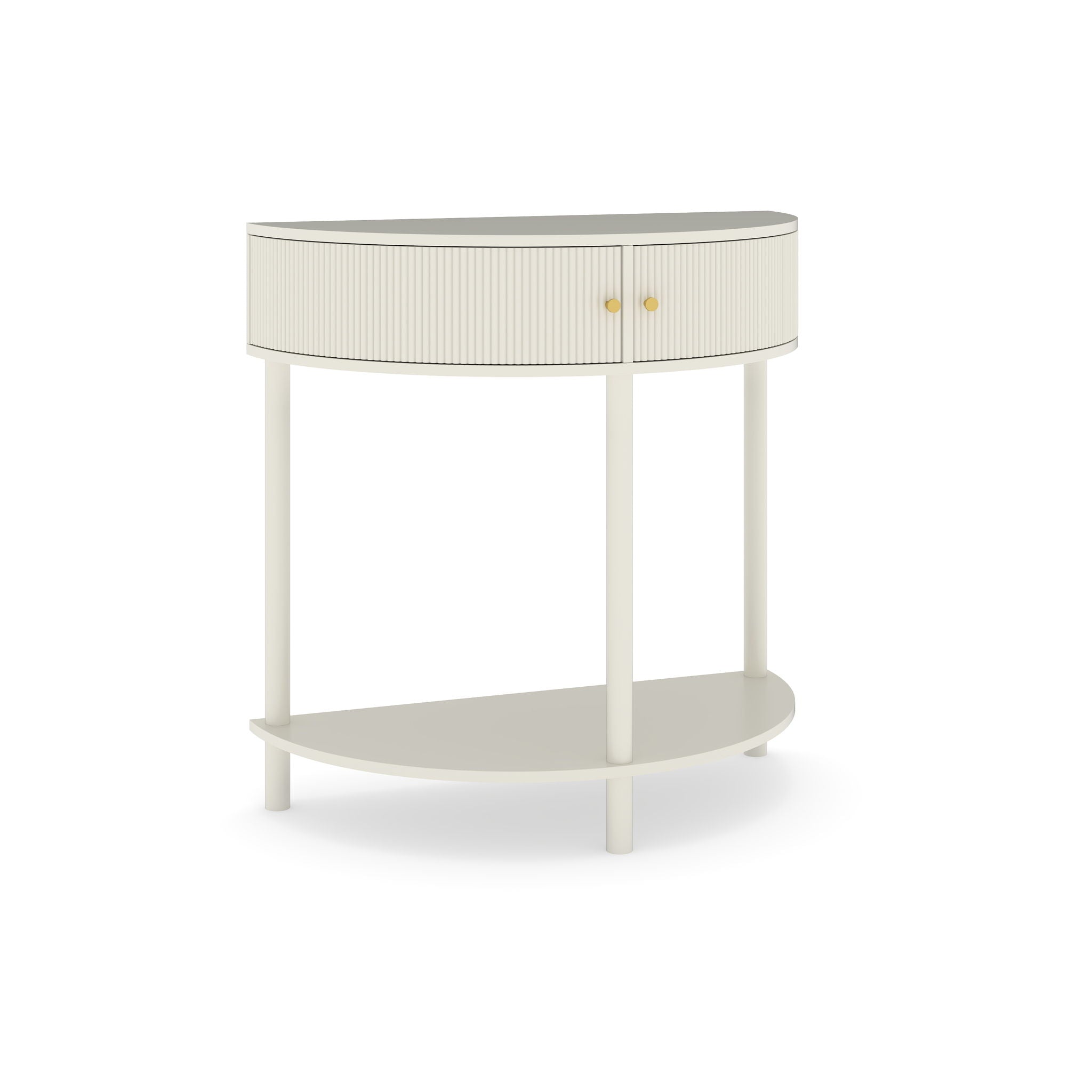 Demi Lune - Console Table With 2 Storage Drawers