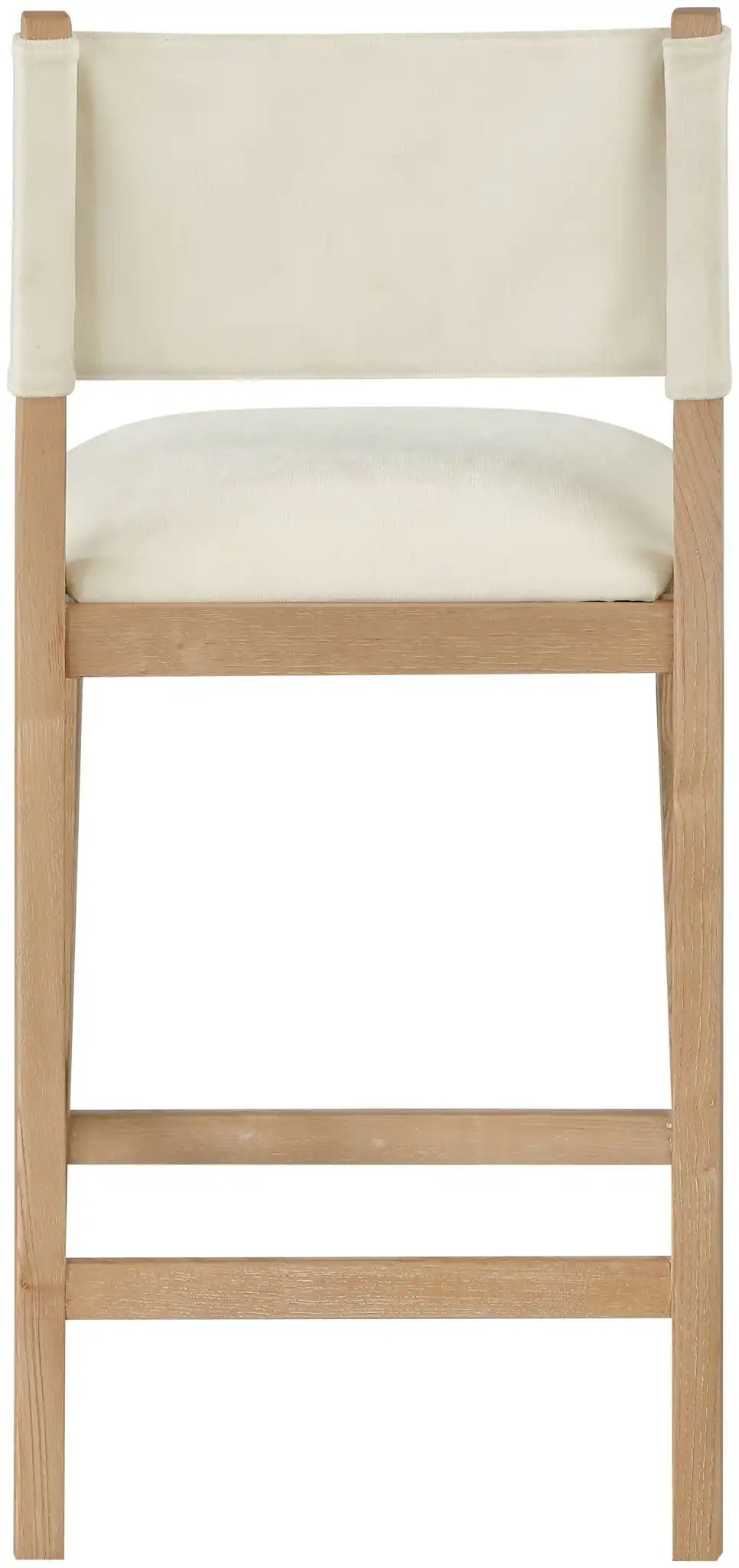 Avon - Linen Textured Performance Fabric Upholstered Counter Stool