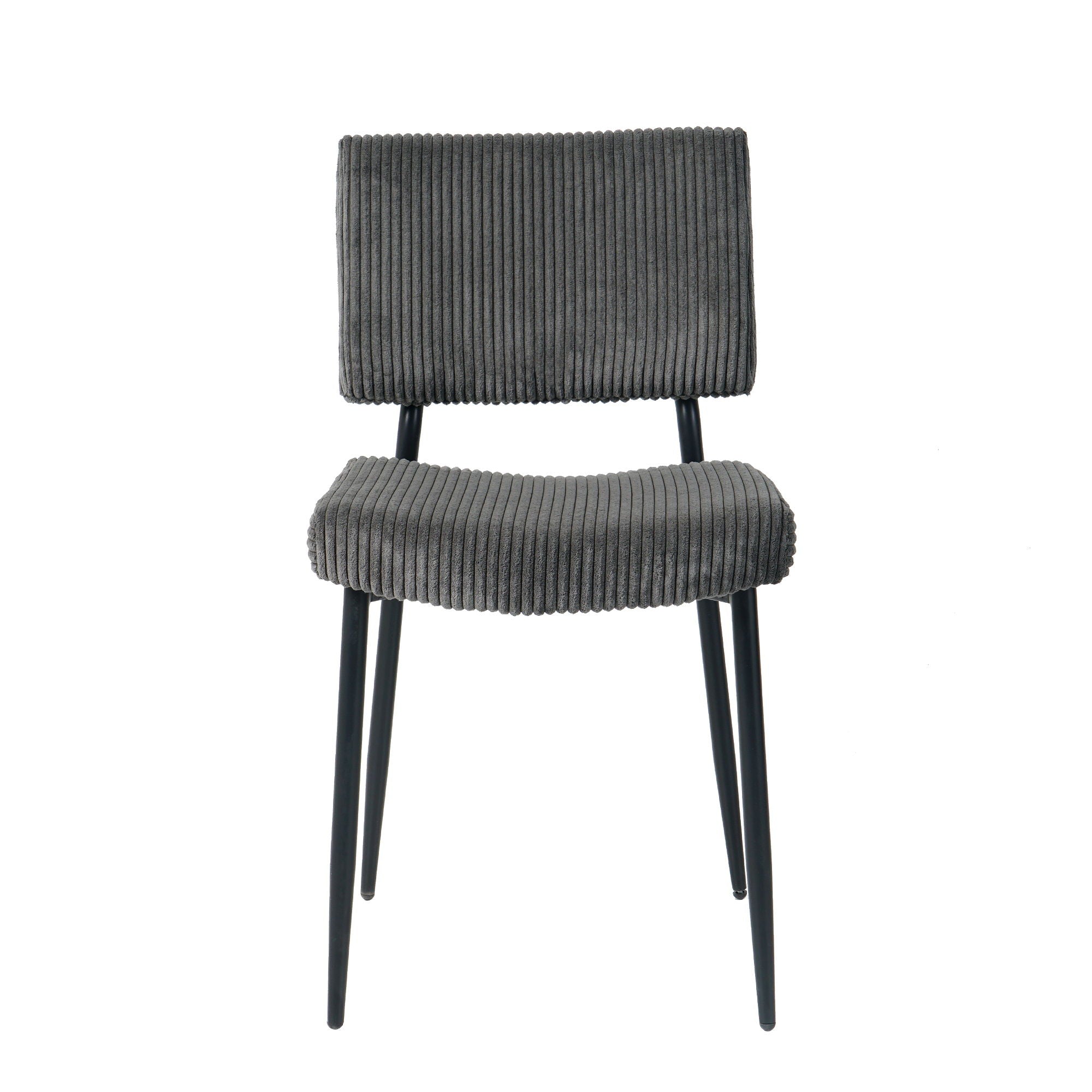 Modern Upholstered Dining Chair With Metal Legs