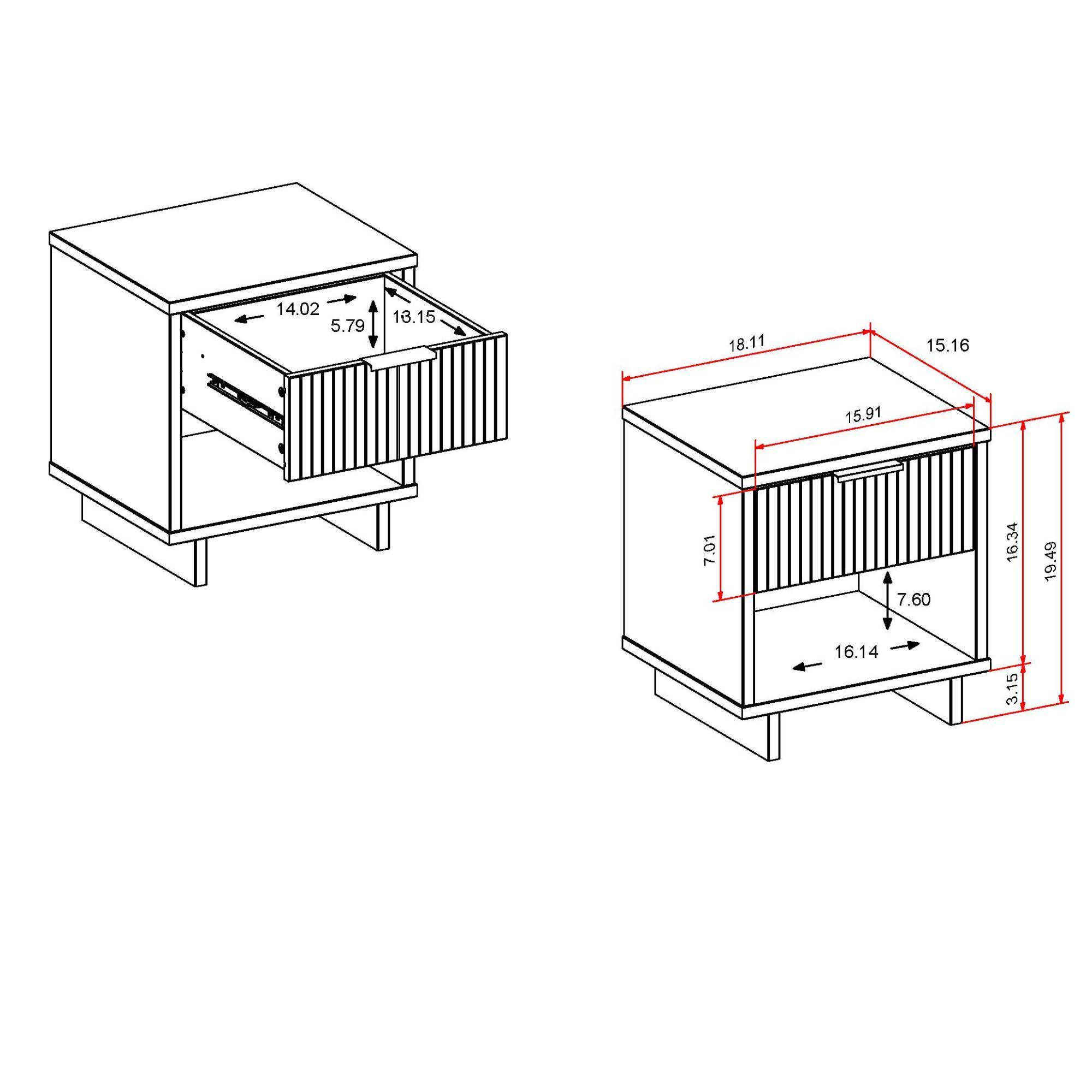 Granville - Nightstand With 1 Drawer