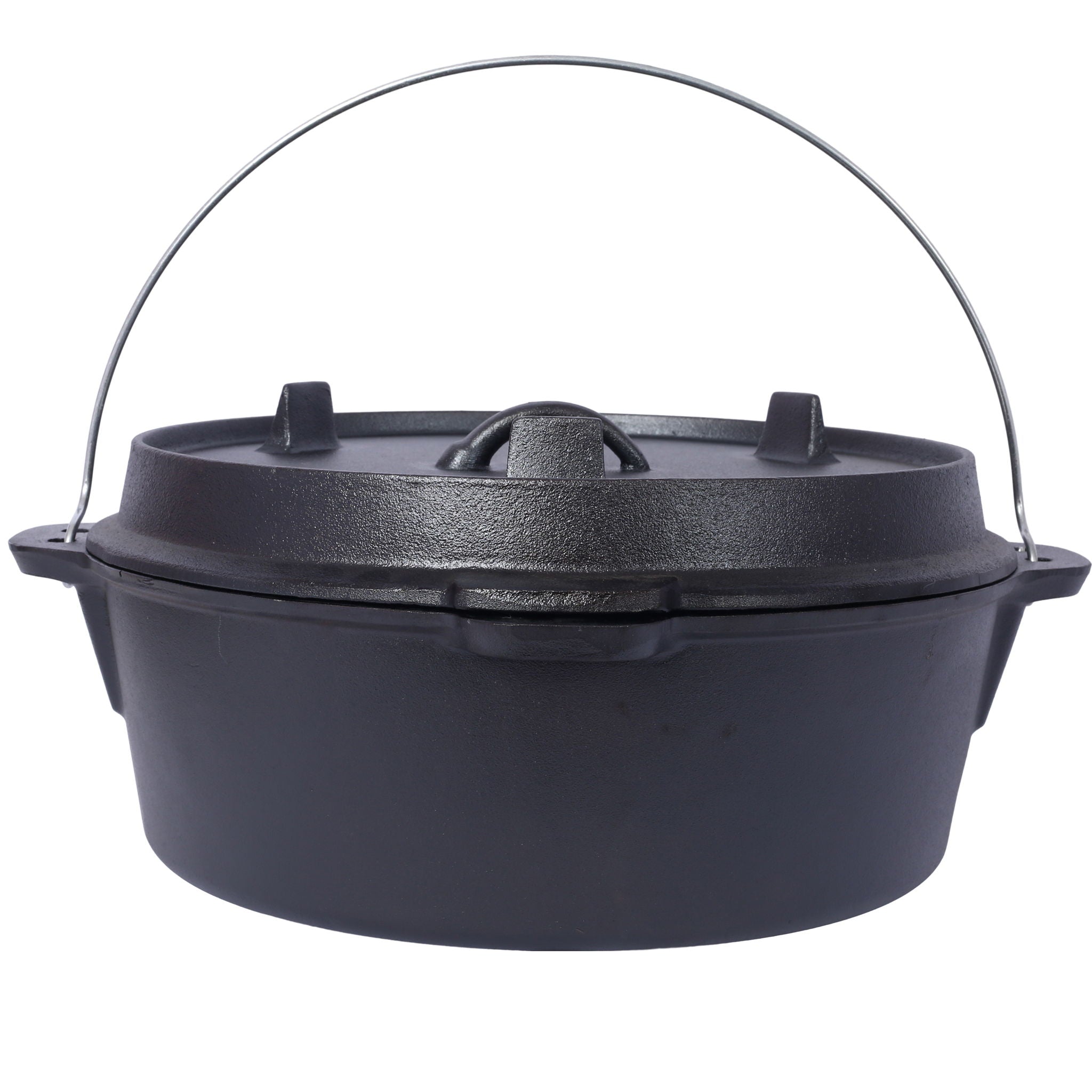Pre-Seasoned Cast Dutch Oven With Skillet Lid And Pot Rack
