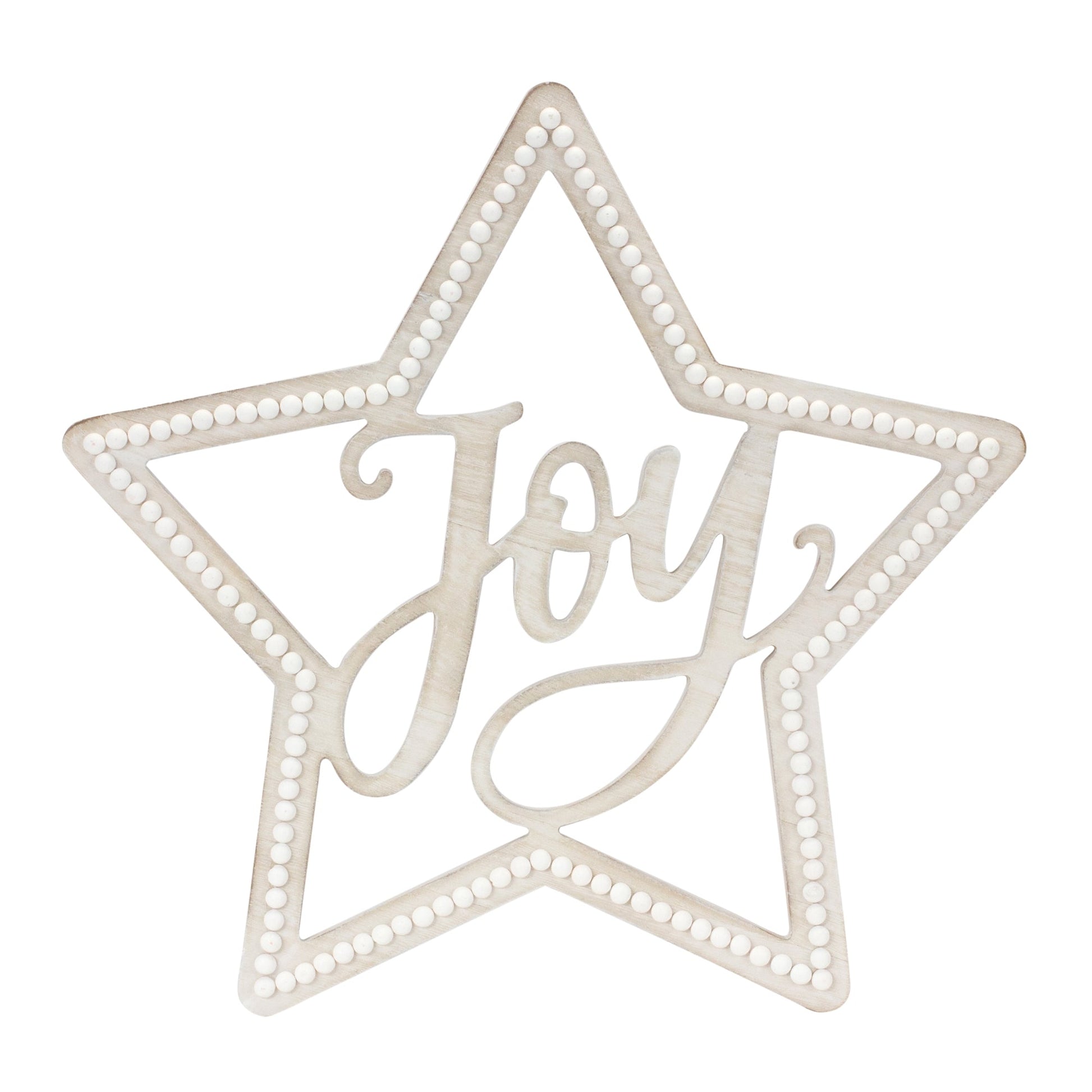 Beaded-Wood-Star-with-Joy-Sentiment-(Set-of-2)-Christmas-Decor
