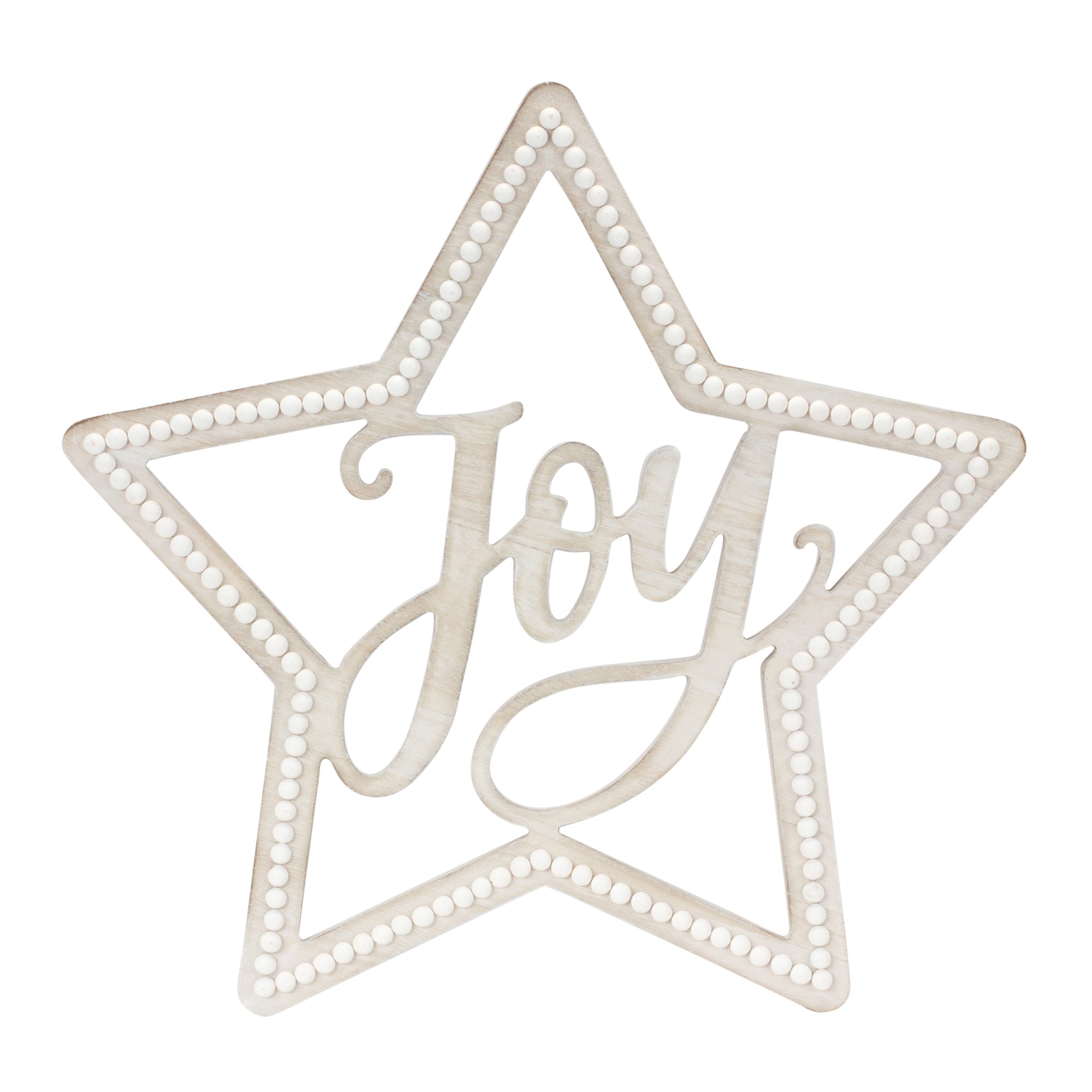 Beaded-Wood-Star-with-Joy-Sentiment-(Set-of-2)-Christmas-Decor