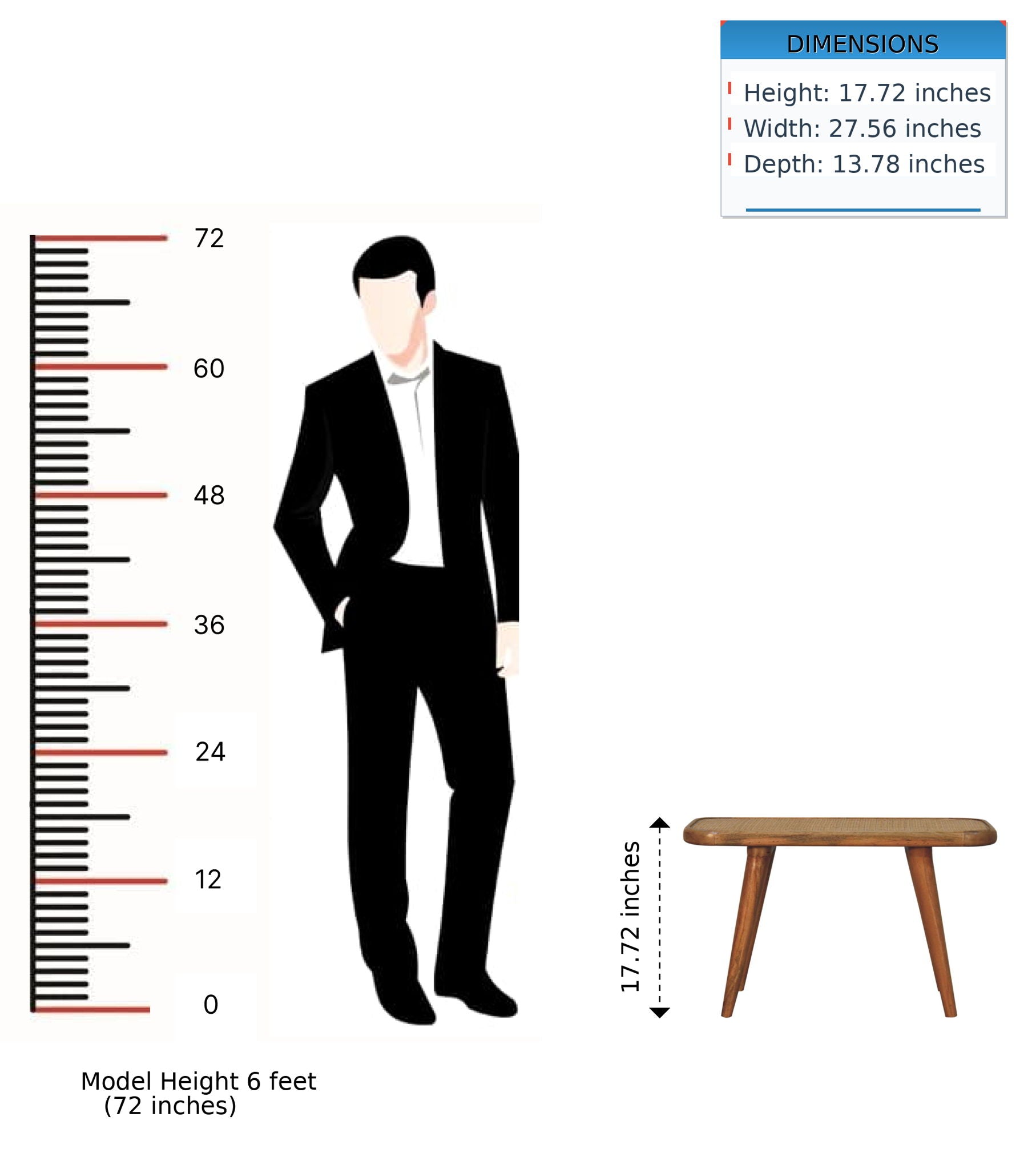 Larissa - Rattan Bench - Oak