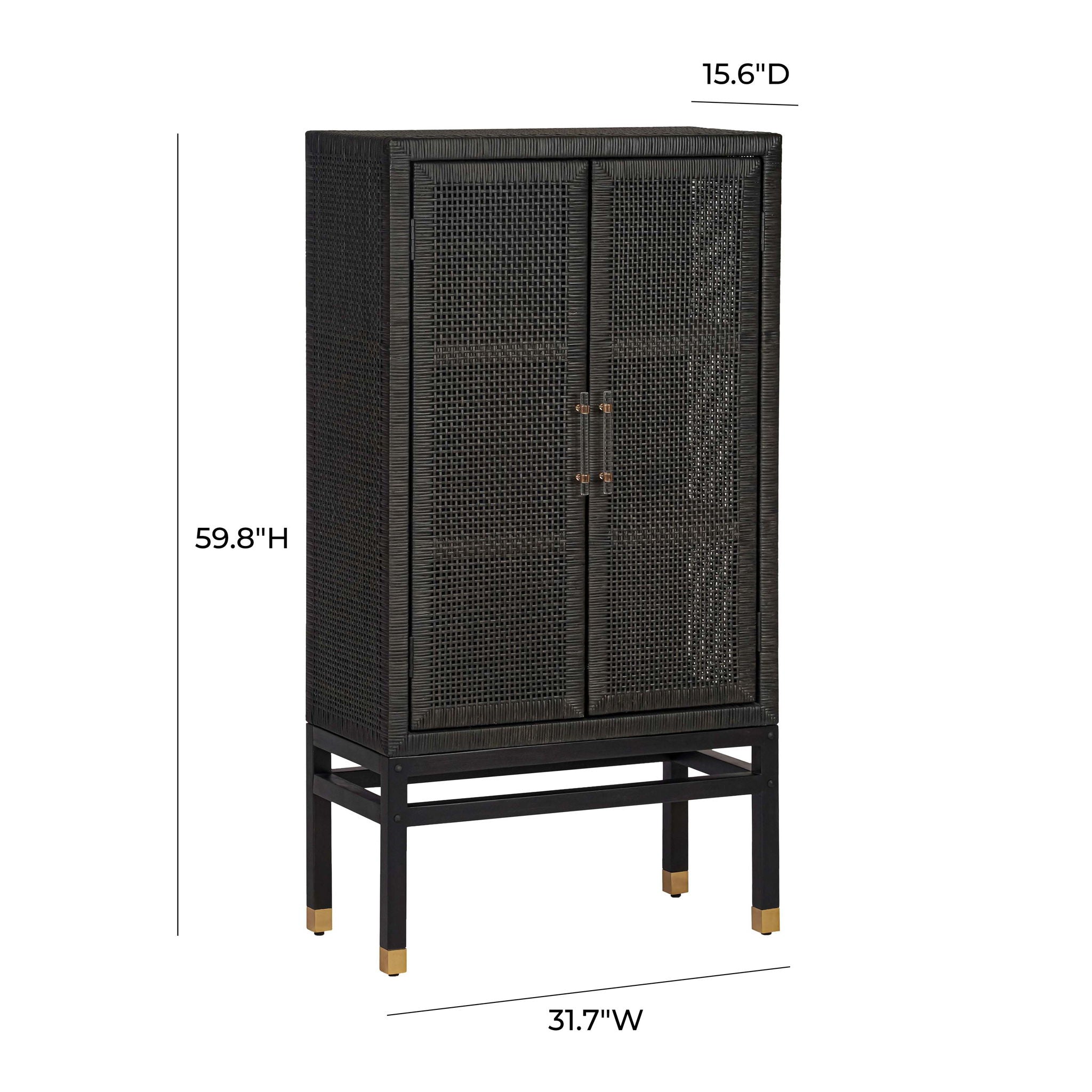 Amara - Woven Rattan Cabinet