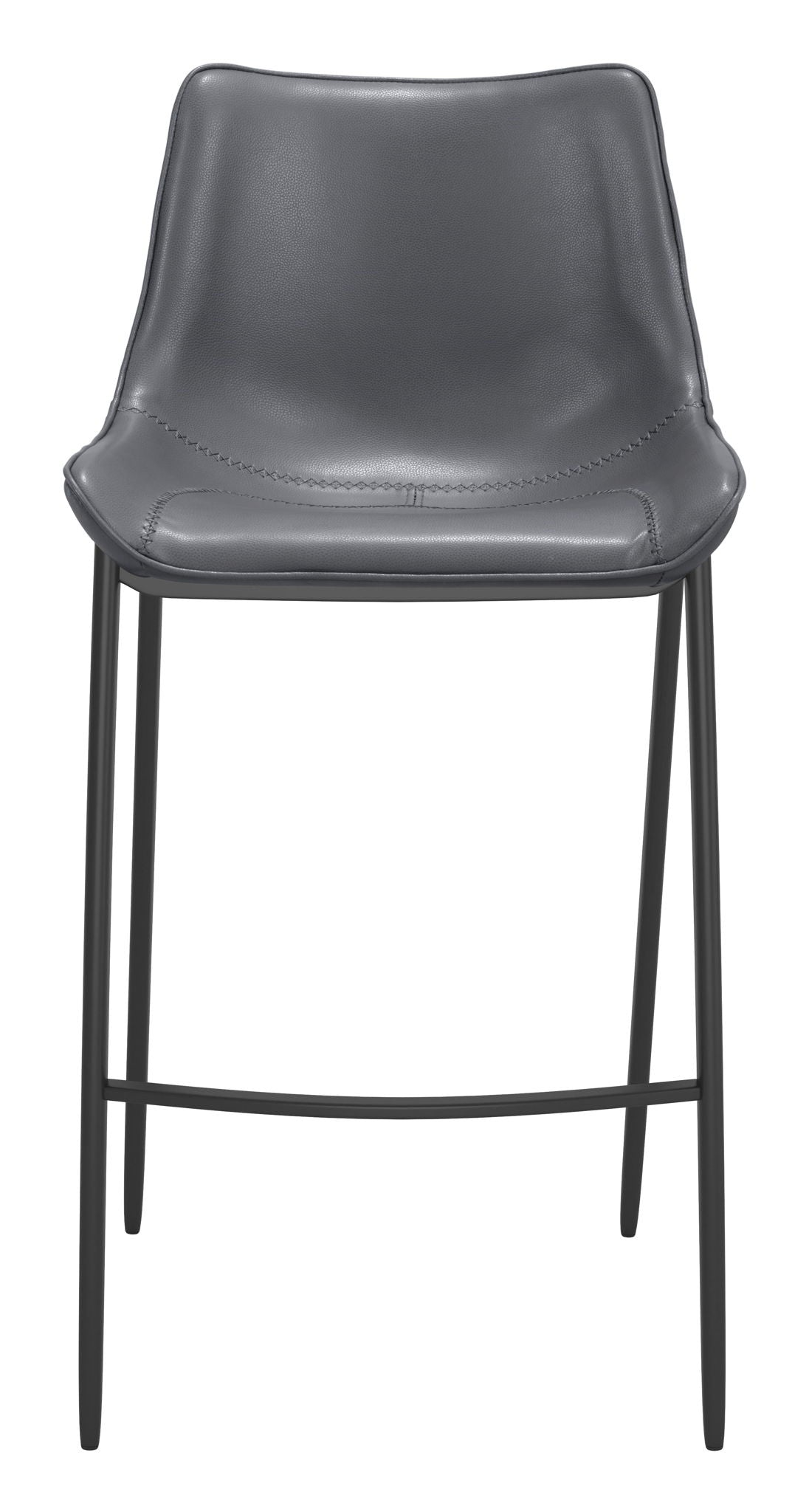 Magnus - Bar Chair (Set of 2) - Dark Gray / Black