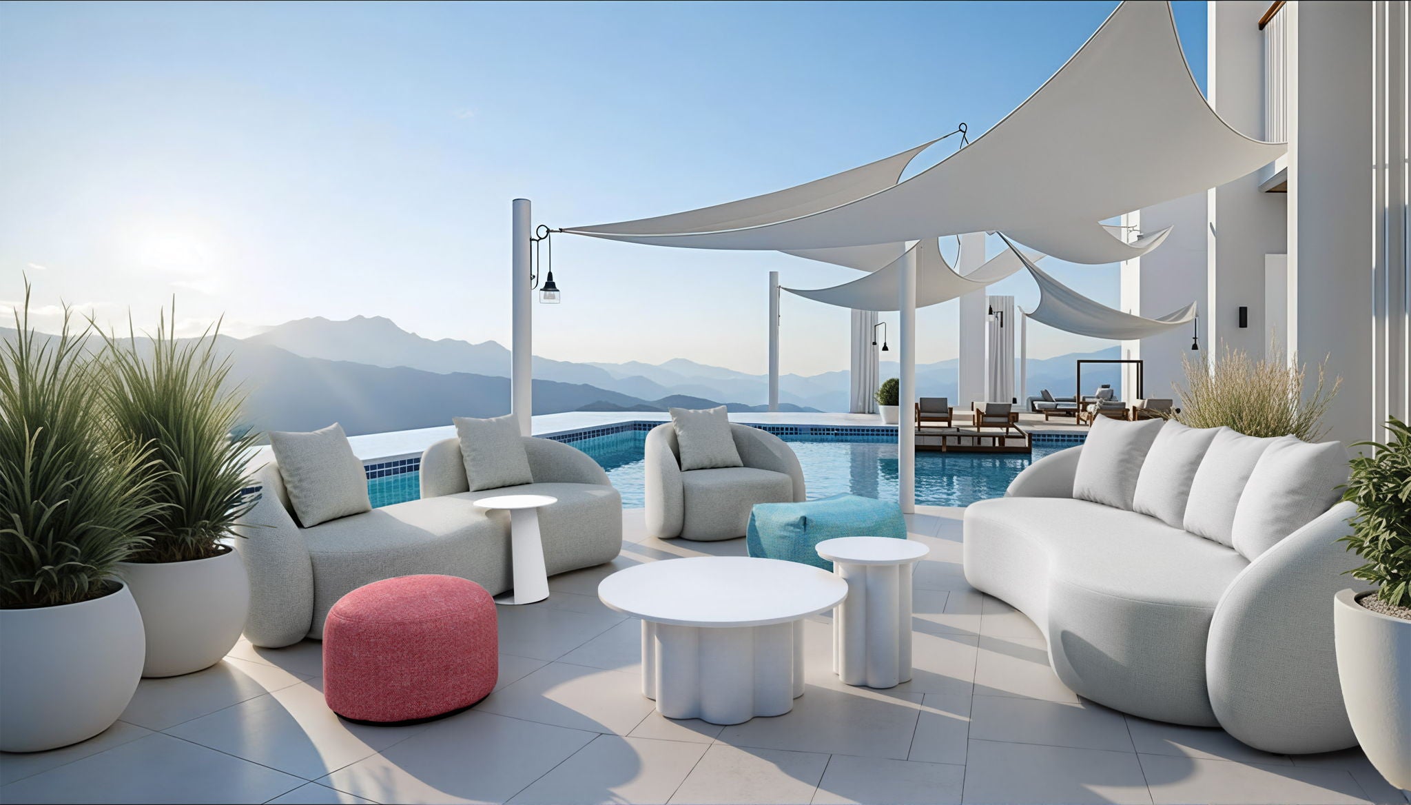 Aroz - Outdoor Ottoman - Green