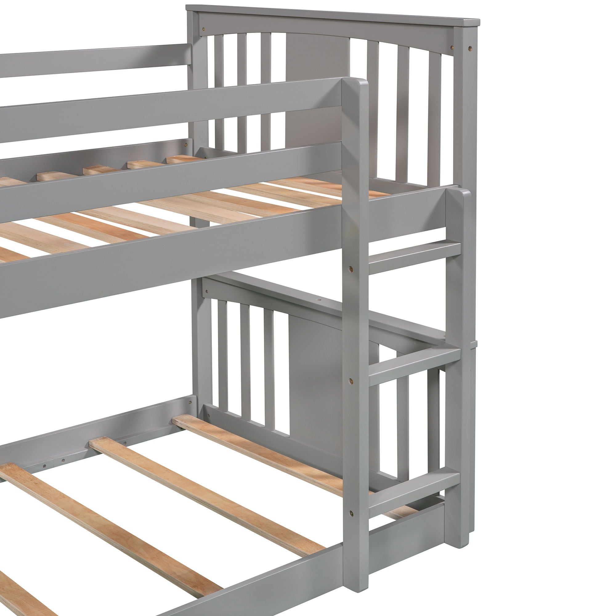 Bunk Bed With Convertible Ladder And Slide