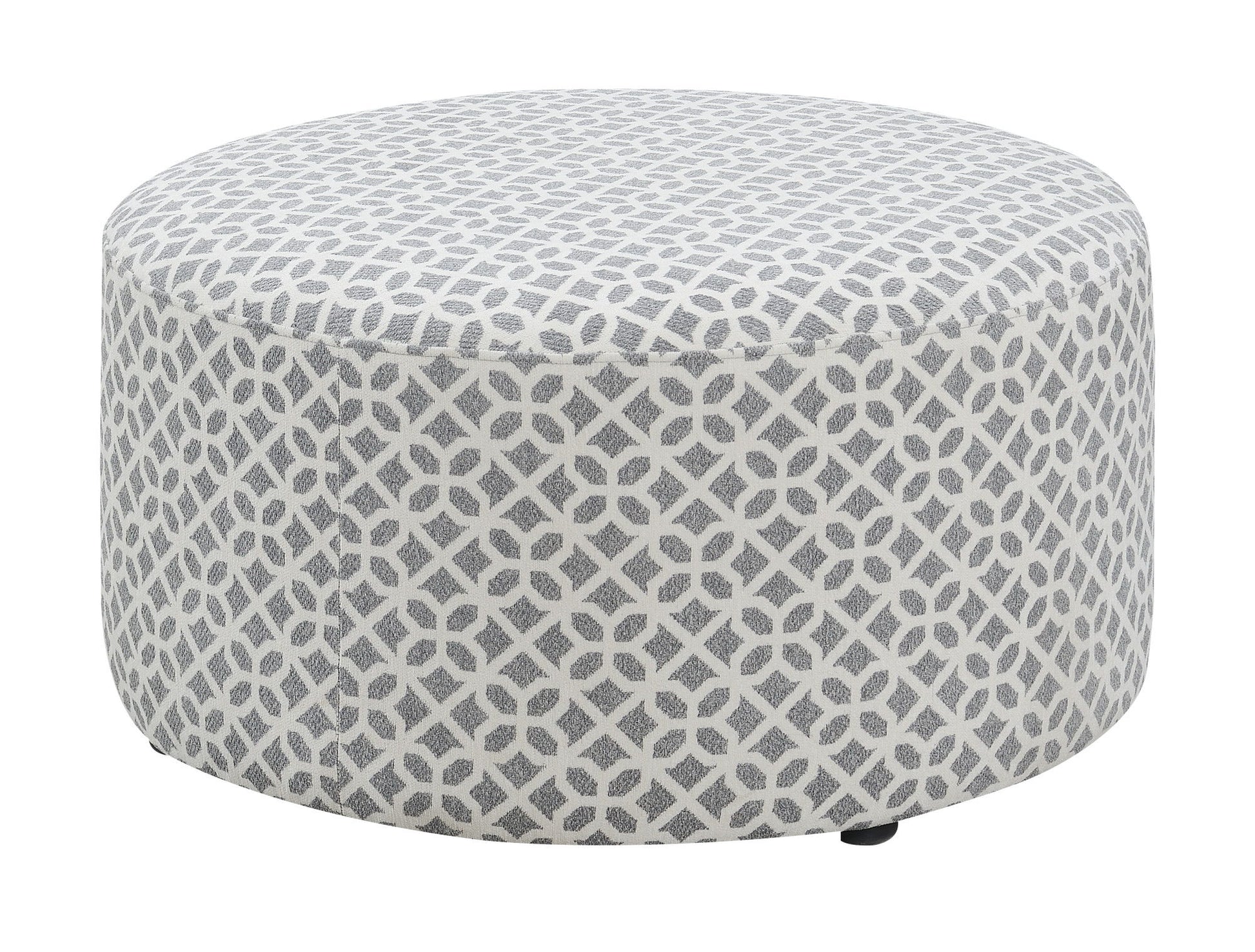 Ranger - Round Ottoman - Gray - Best Buy Furniture