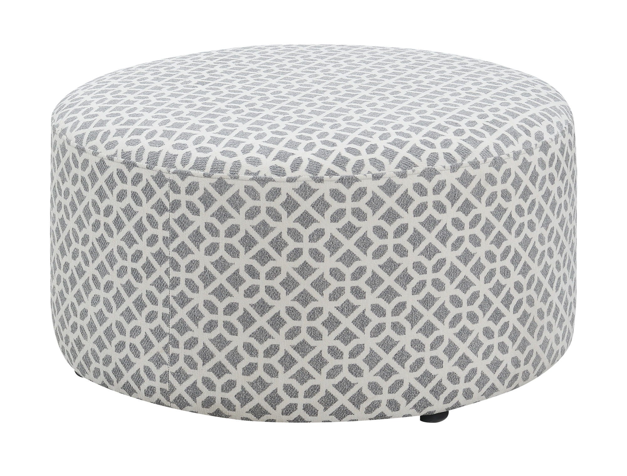 Ranger - Round Ottoman - Gray - Best Buy Furniture