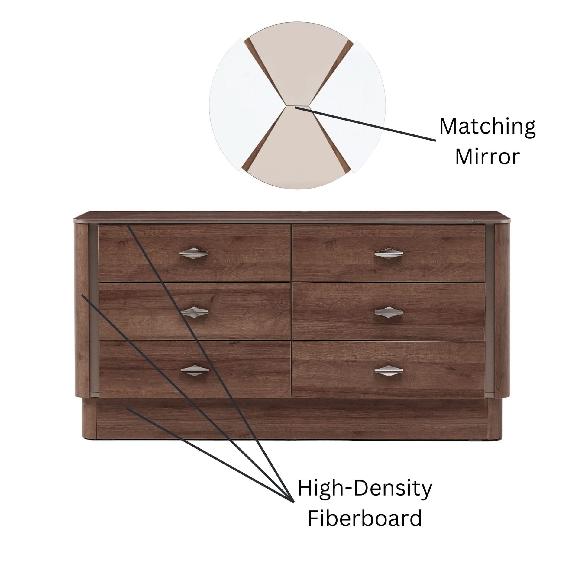 Bellona Mirante bed set featuring ample organized storage