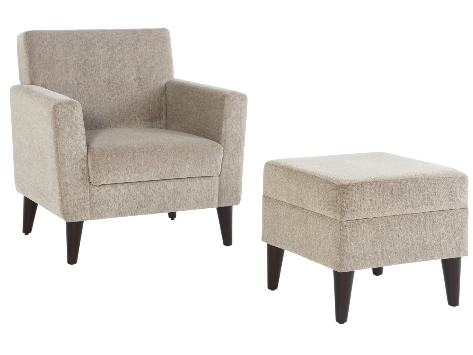 Bellona Theo armchair with elegant button-tufting details